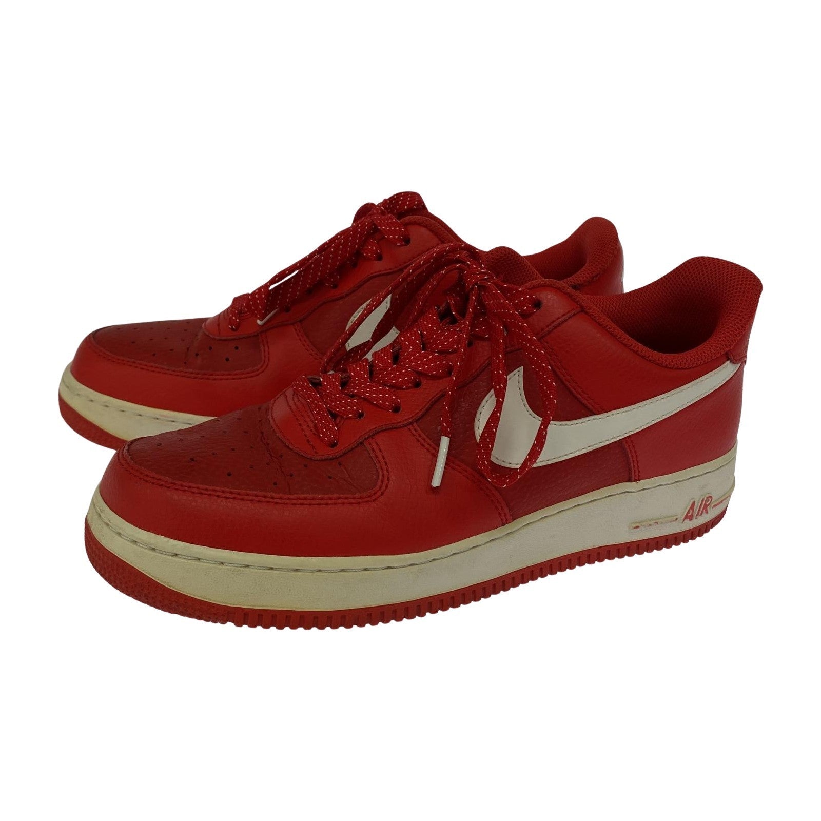 スニーカー NIKE AIR FORCE 1 LOW UNIVERSITYRED 820266-606 (27) 27cm (US9 UK8 1/2 EU44) レッド