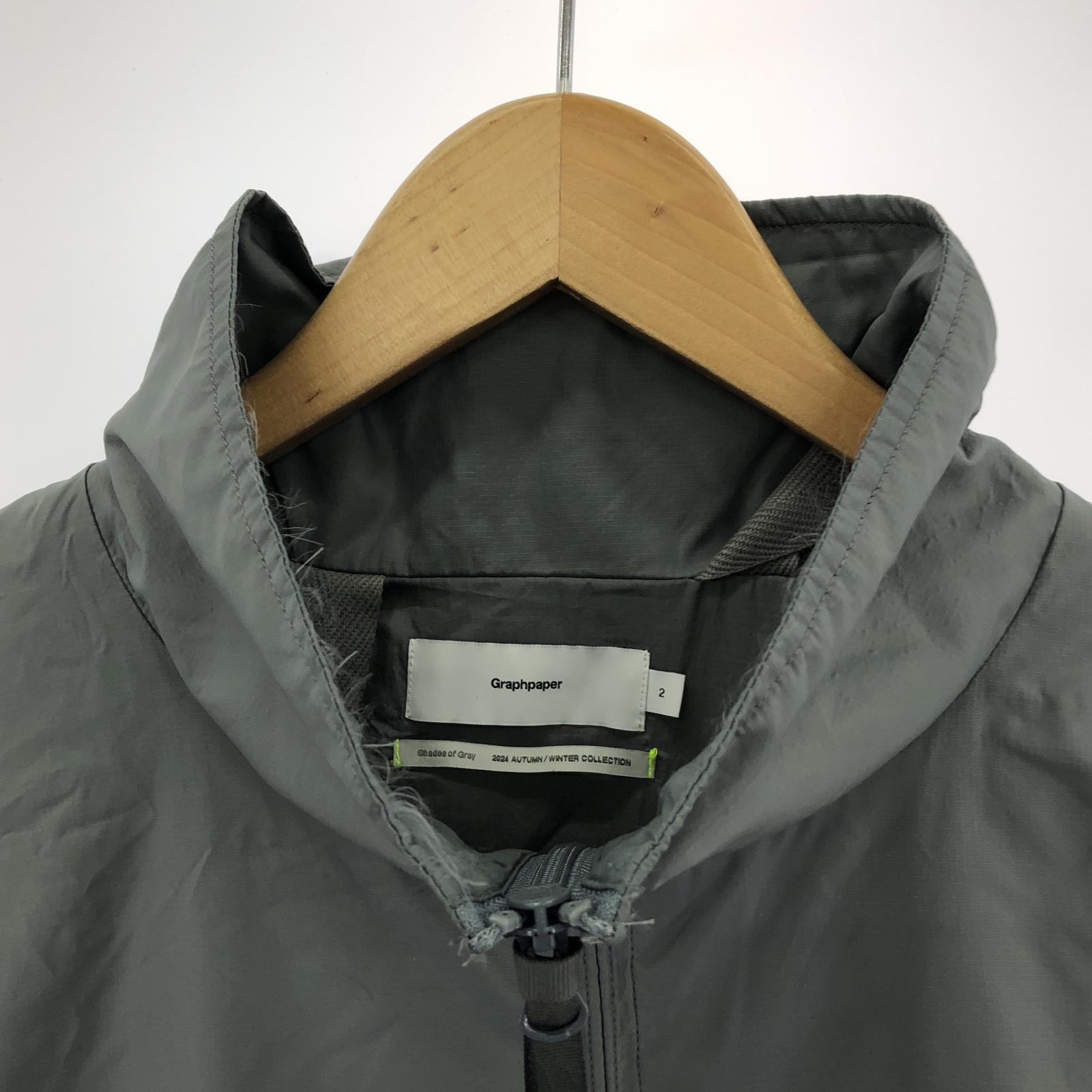ジャケット Graphpaper PERTEX QUANTUM Light Thermo Blouson 2 グレー GM243-30151