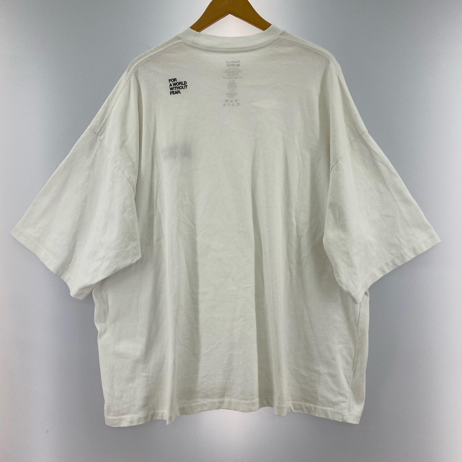 半袖Tシャツ VIBTEX 刺繍 クルーネックTee L ホワイト