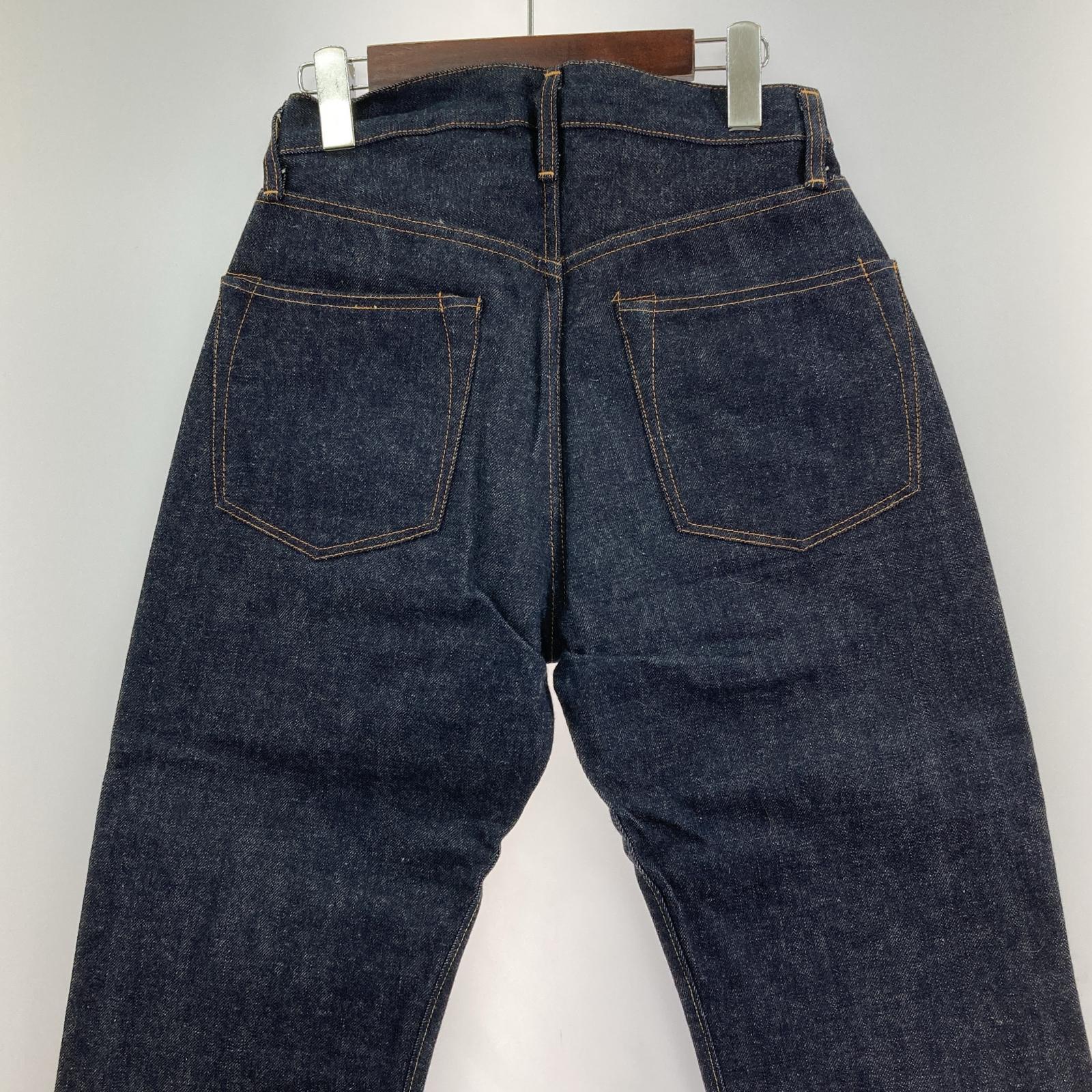 デニムパンツ 赤耳 リジット W27 27 ネイビー