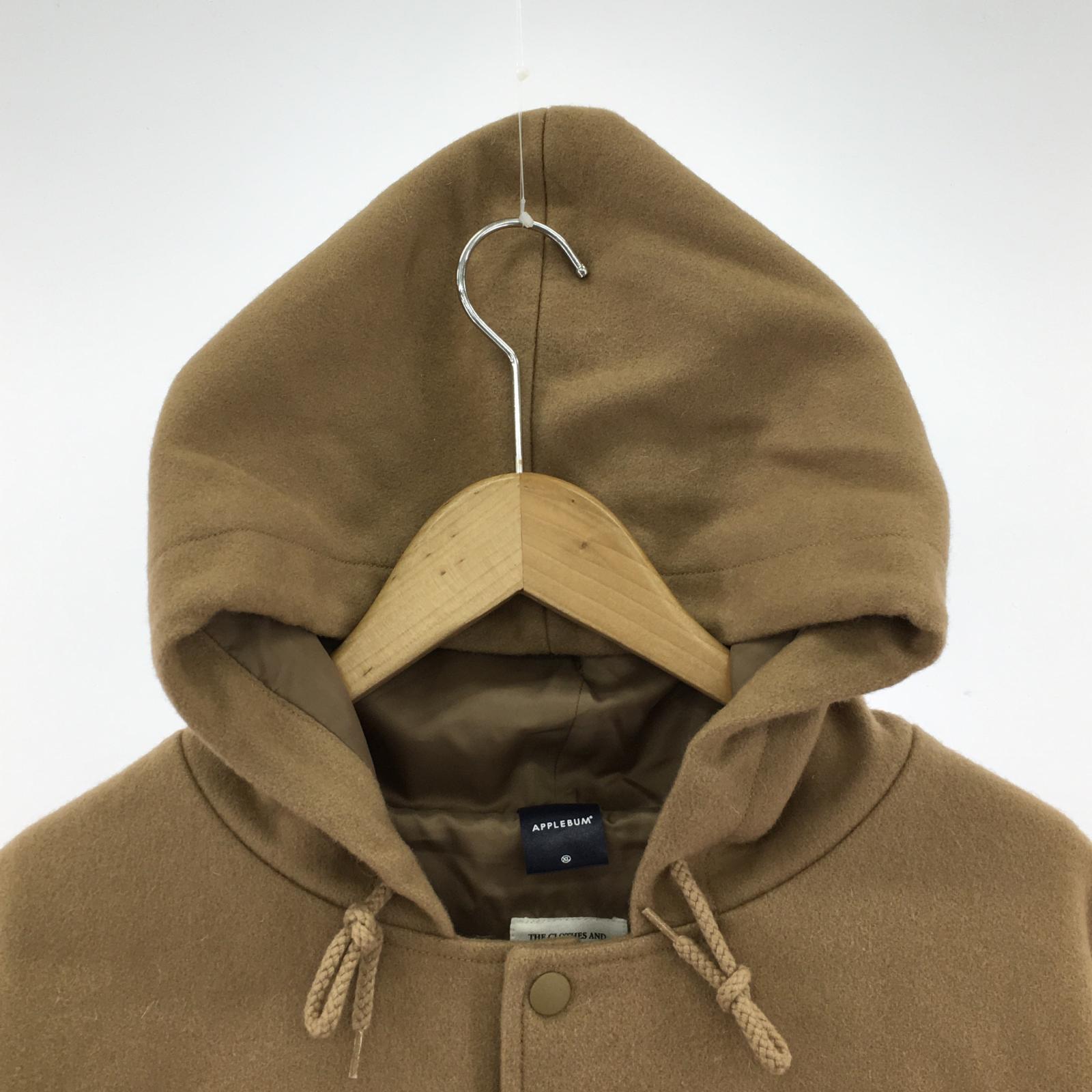 ジャケット Melton Hood Jacket 茶 XL