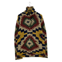 カーディガン ネイティブ柄 shawl collar cardigan