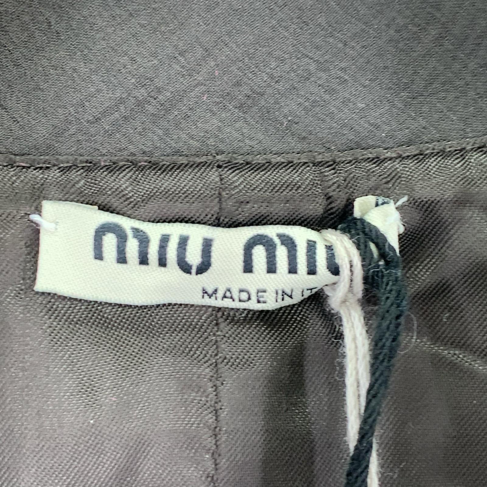 長袖シャツ miu miu Wool Best 38 BLK 38 ブラック