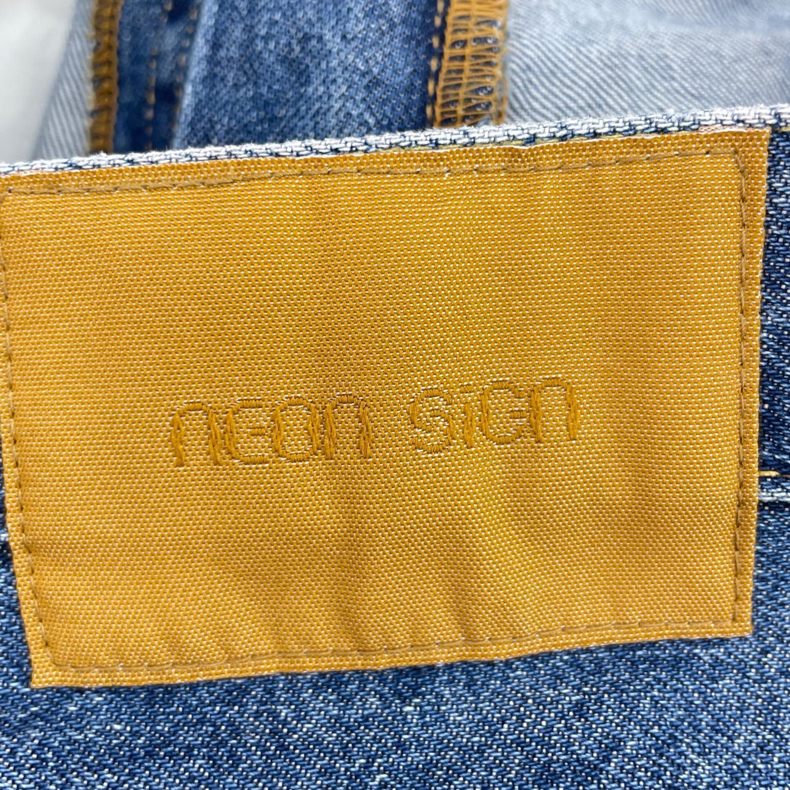 デニムパンツ NEON SIGN CHICANO DENIM SLACKS デニムパンツ 46 ブルー 46 ブルー