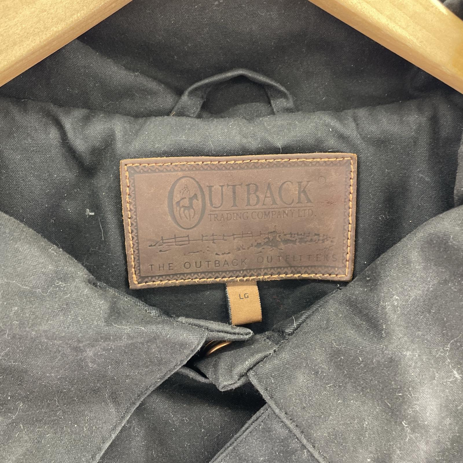 その他アウター OUTBACK オイルコート 黒 (L) L ブラック