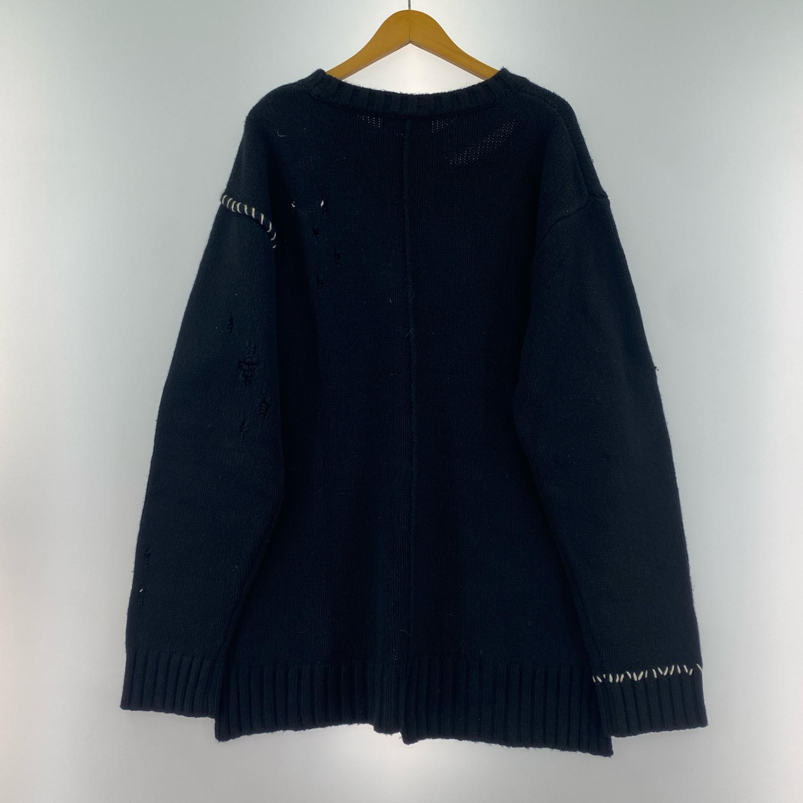 ニット クラッシュセーター BLK (3) 3 ブラック