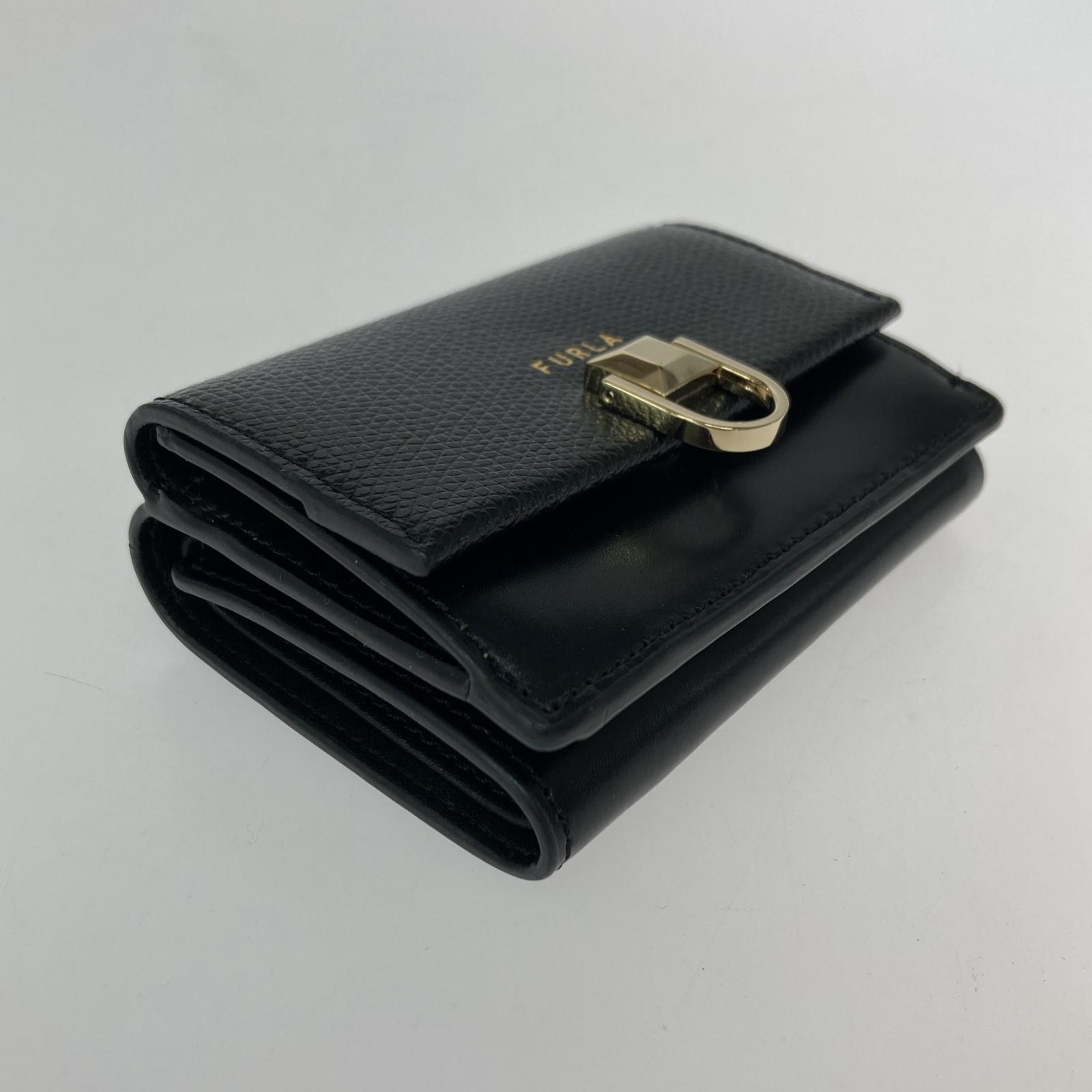 コンパクトウォレット FURLA コンパクトウォレット ミスミミ/三つ折り財布/BLK ブラック