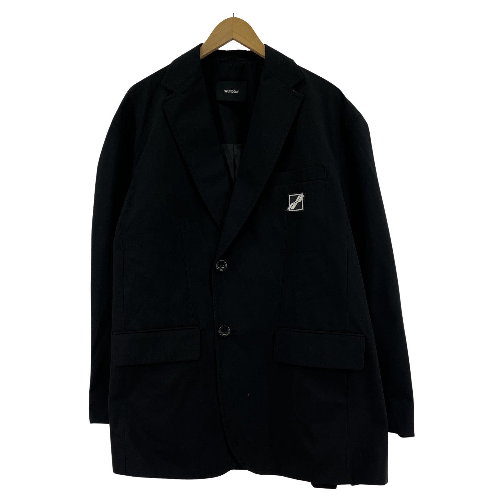 テーラードジャケット WE11DONE シングルテーラードジャケット BLK S S ブラック