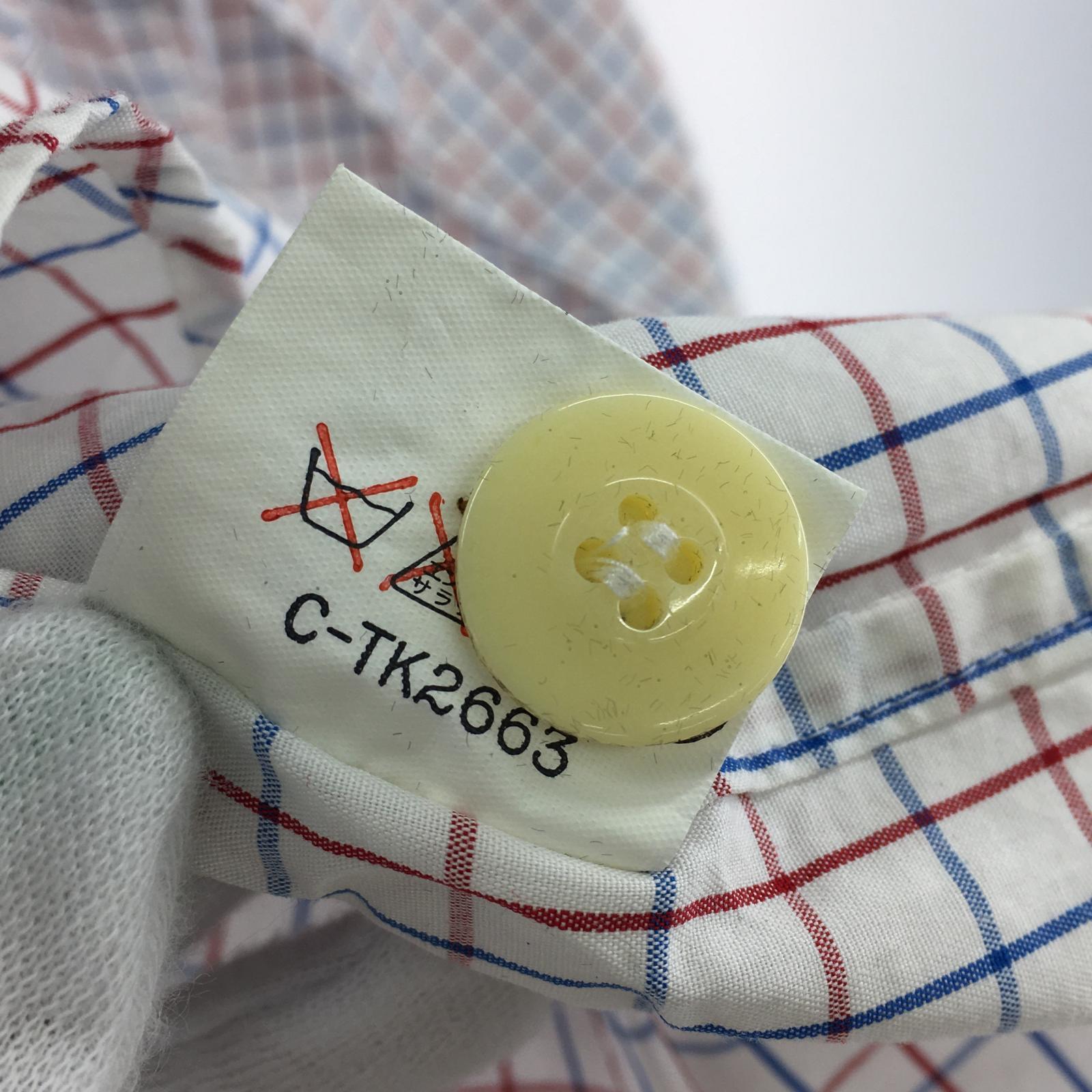 長袖シャツ チェックシャツ M