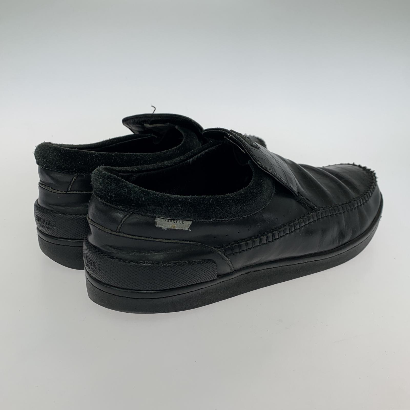 シューズ SUVSOLE×RADIALL 型押しスリッポン黒 27cm 27cm (US9 UK8 1/2 EU44) ブラック