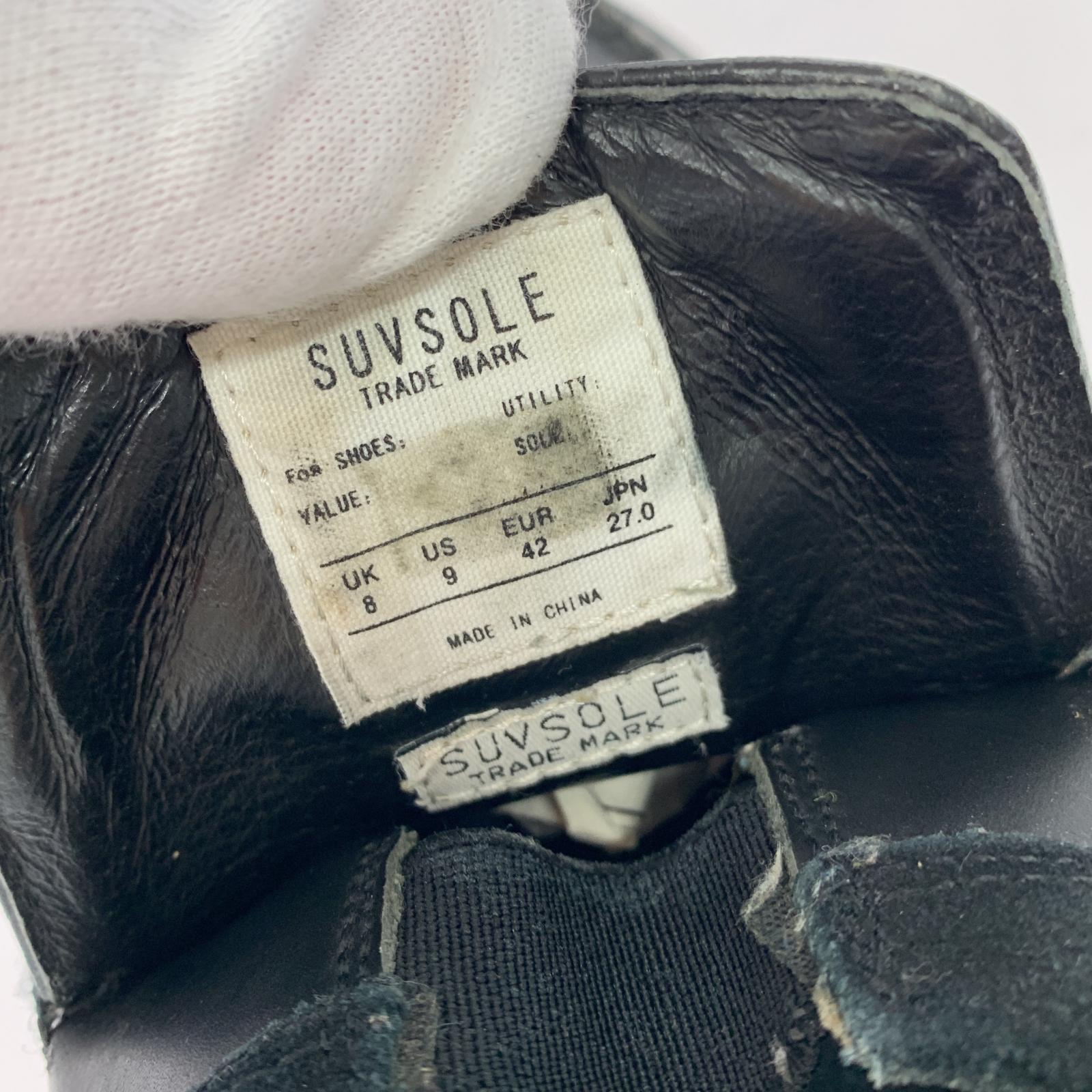 シューズ SUVSOLE×RADIALL 型押しスリッポン黒 27cm 27cm (US9 UK8 1/2 EU44) ブラック