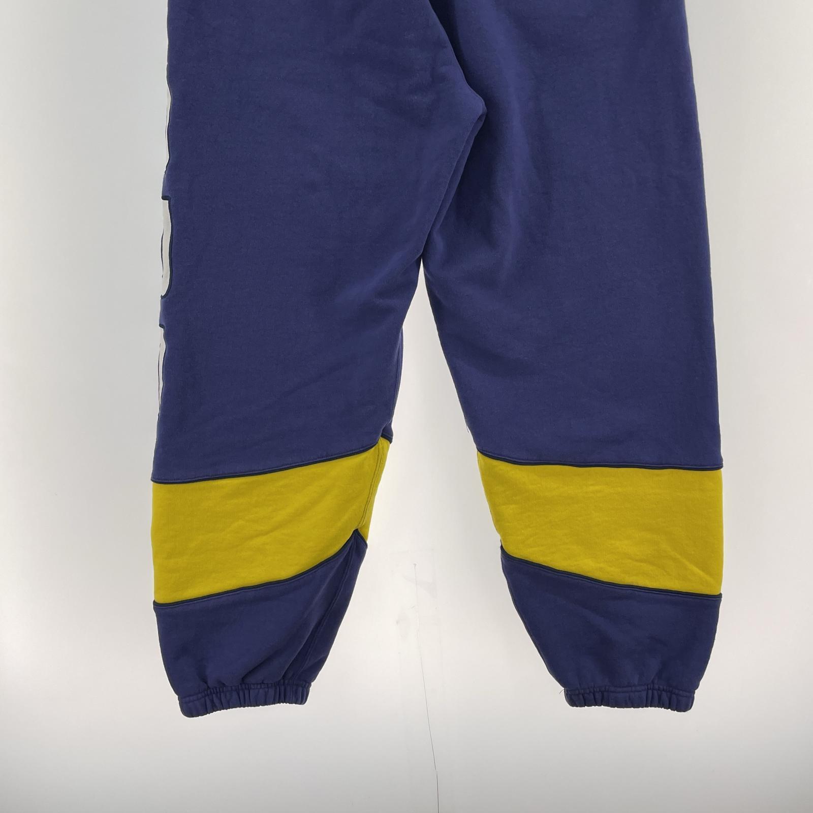パンツ Supreme 25SS Paneled Sweatpant Washed S ネイビー×イエロー S