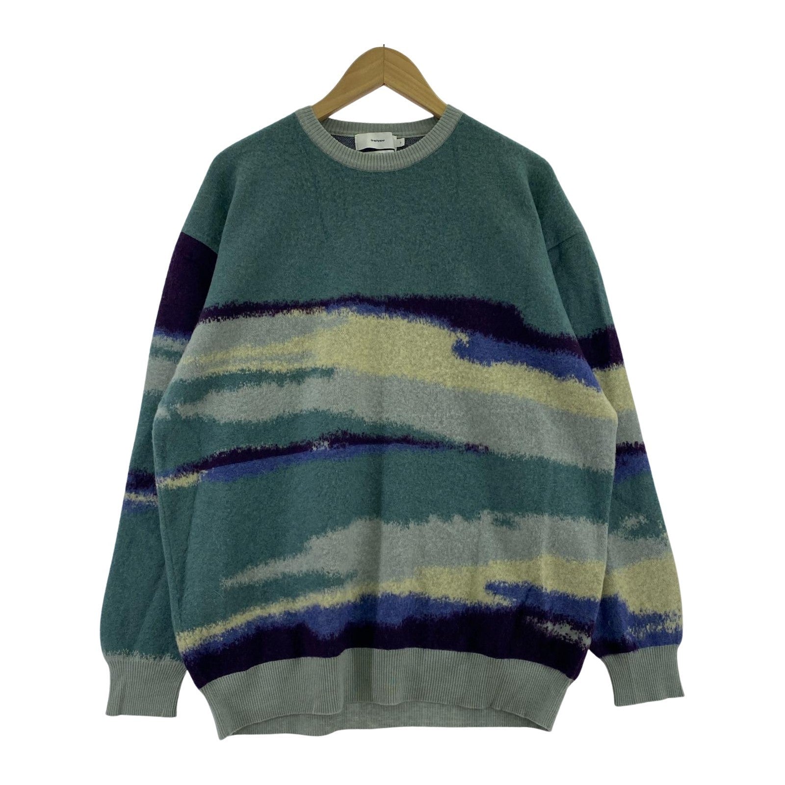 ニット Jacquard Crew Neck Knit (2) 2 グリーン