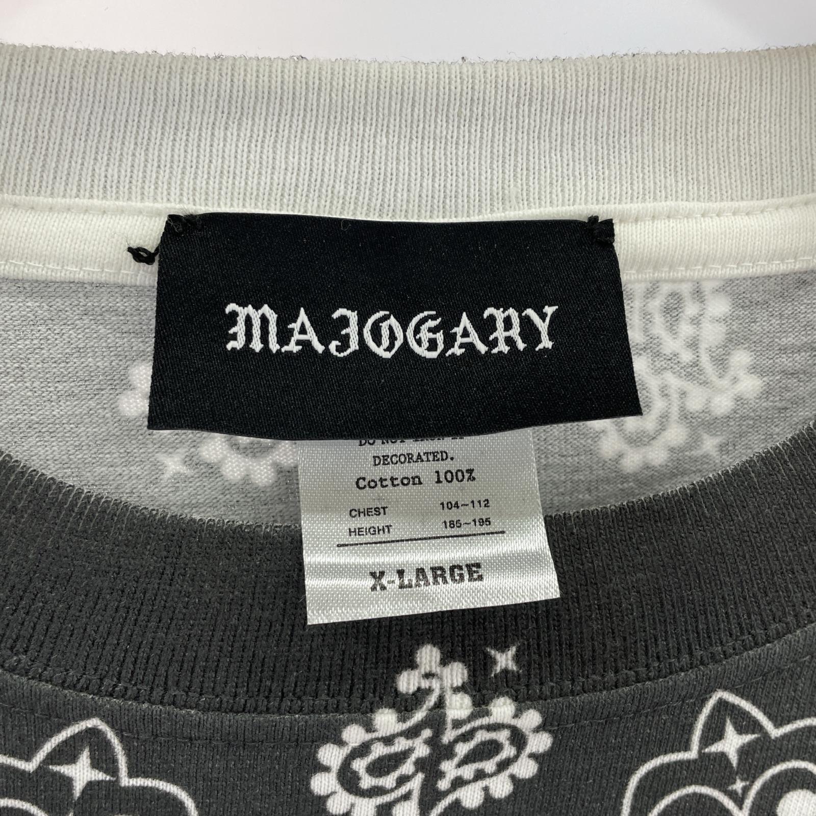 半袖Tシャツ majogary バンダナ Tee サイズXL ブラック ブラック