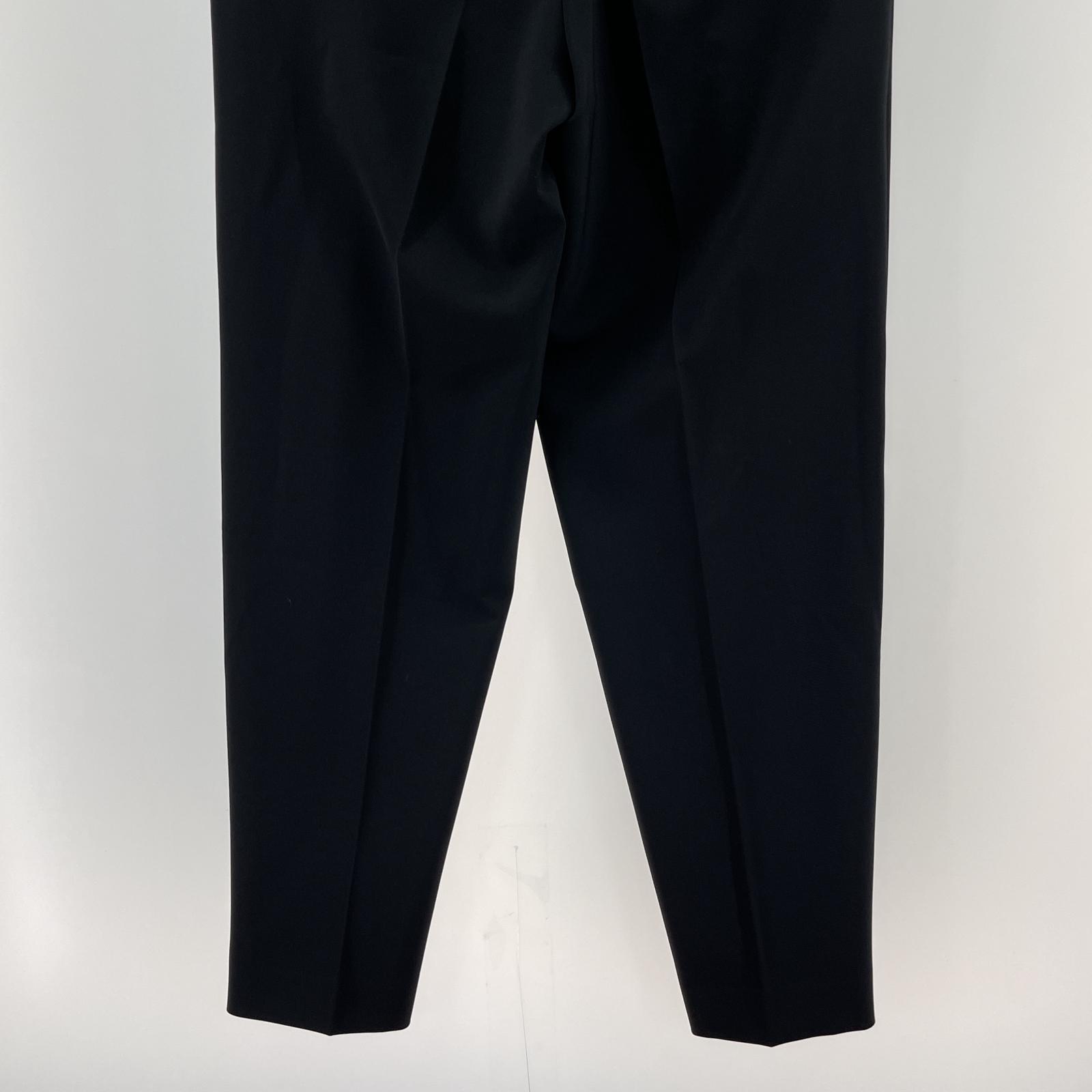 パンツ OHGA POCKET FRILL テーパードパンツ S ブラック