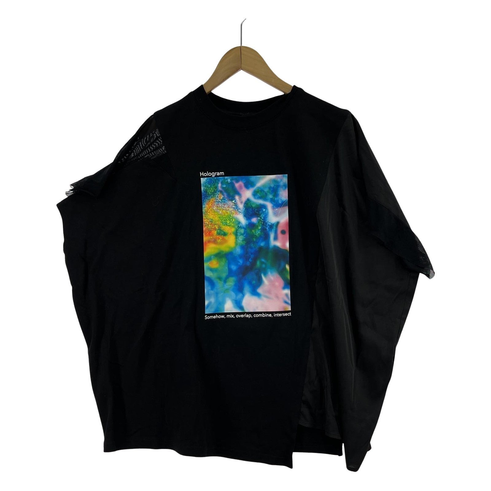 半袖Tシャツ ホログラムTee/BLK 0 ブラック