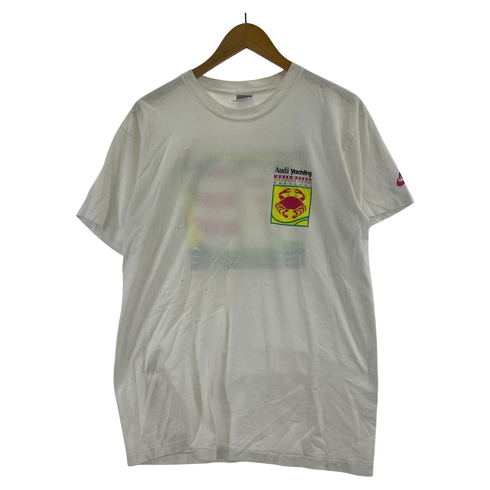 半袖Tシャツ 1989年 USA製 S/SプリントTEE L ホワイト