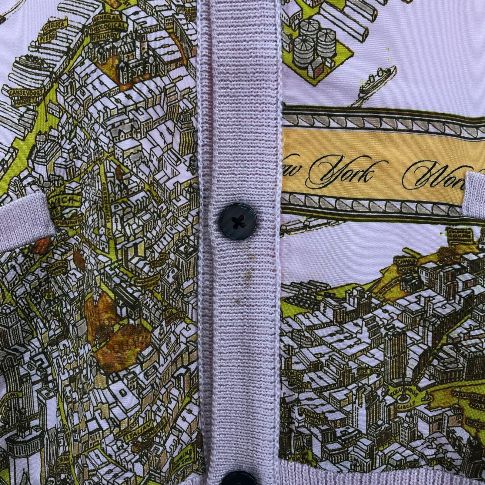 ジャケット FW23 Silk Map Cardigan M