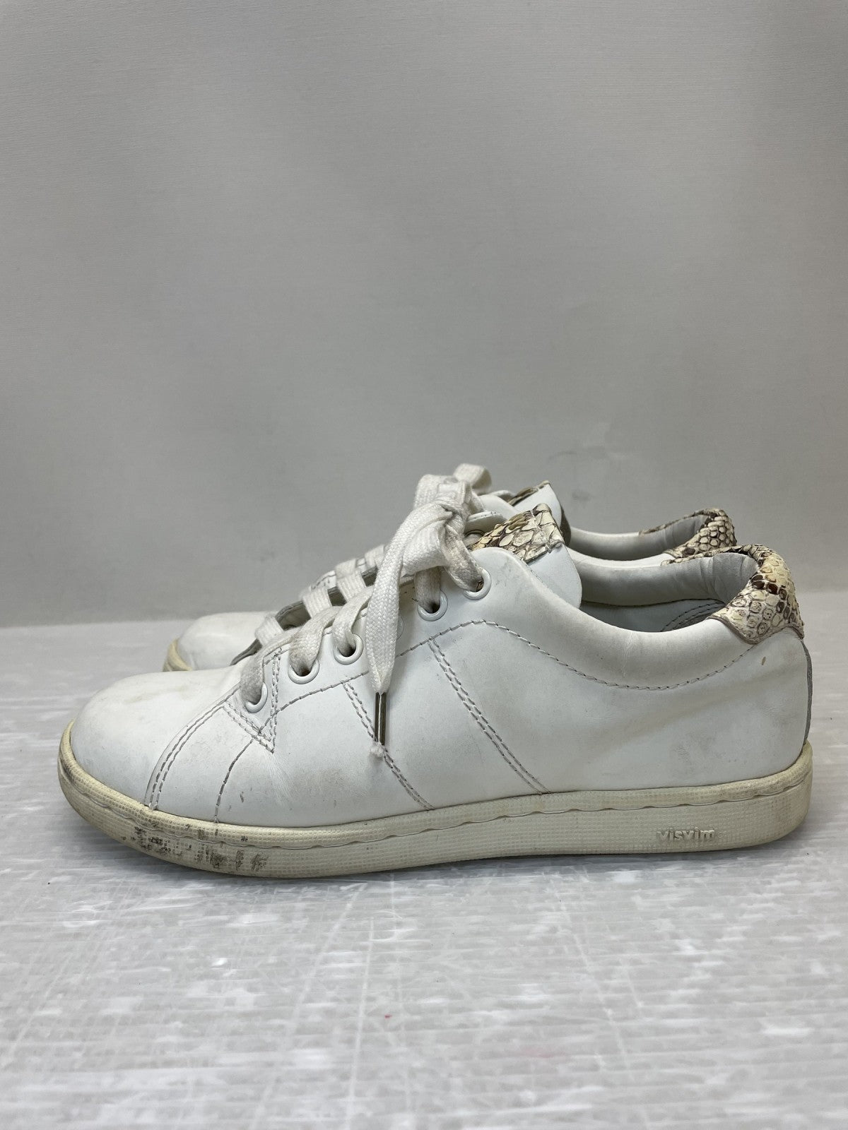 スニーカー VISVIM FOLEY-FOLK WHITE PATTERN スニーカー W7 ホワイト
