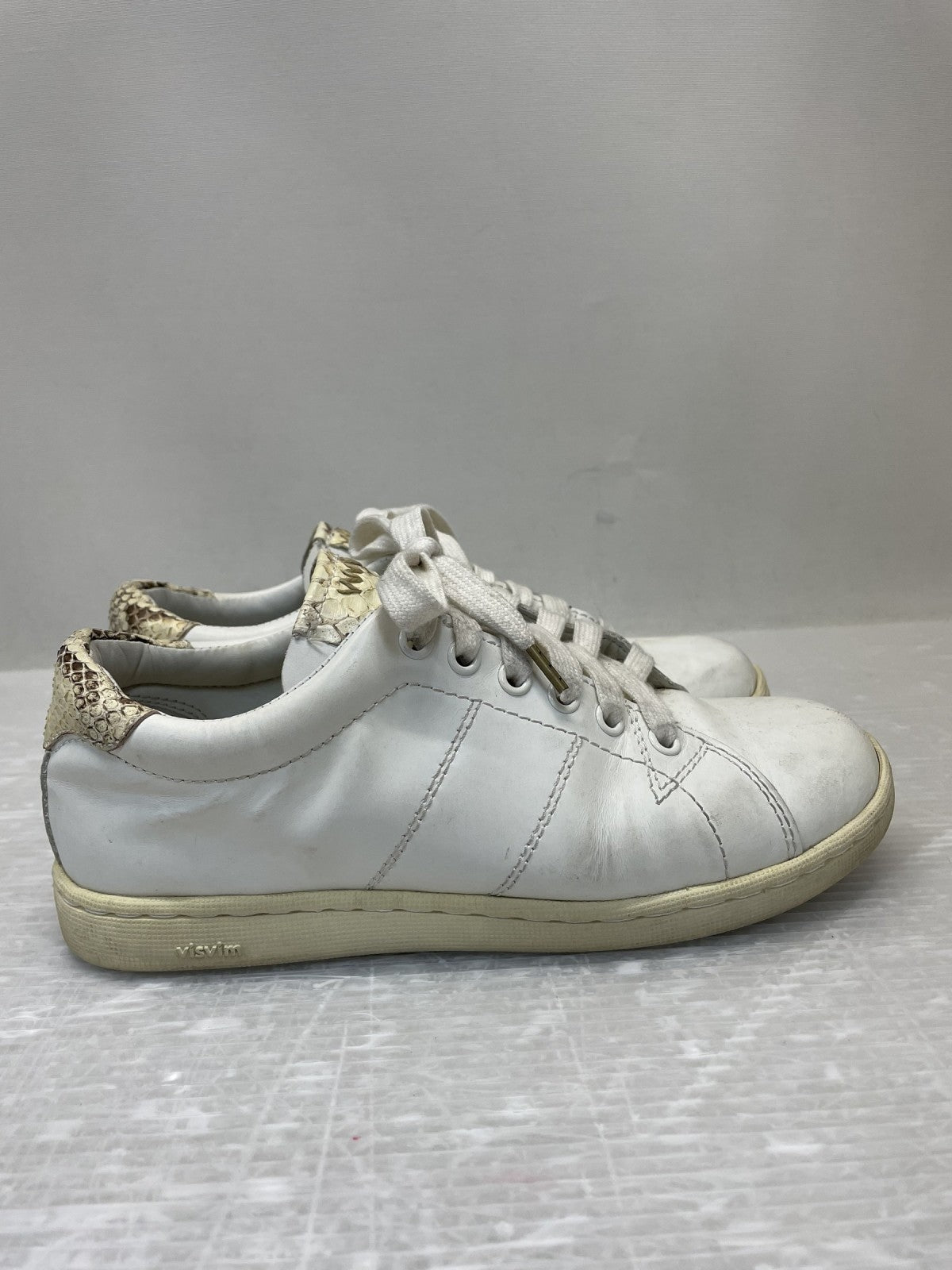 スニーカー VISVIM FOLEY-FOLK WHITE PATTERN スニーカー W7 ホワイト
