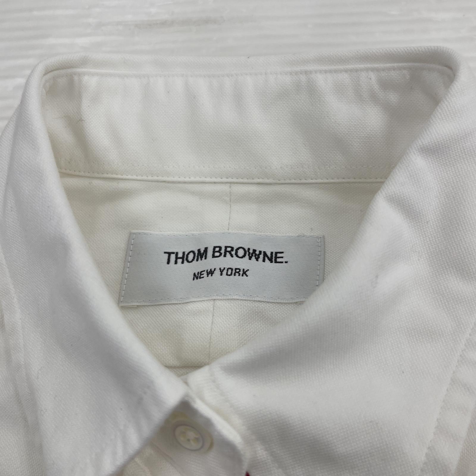 長袖シャツ THOM BROWNE オックスシャツ 1 ホワイト 1 ホワイト