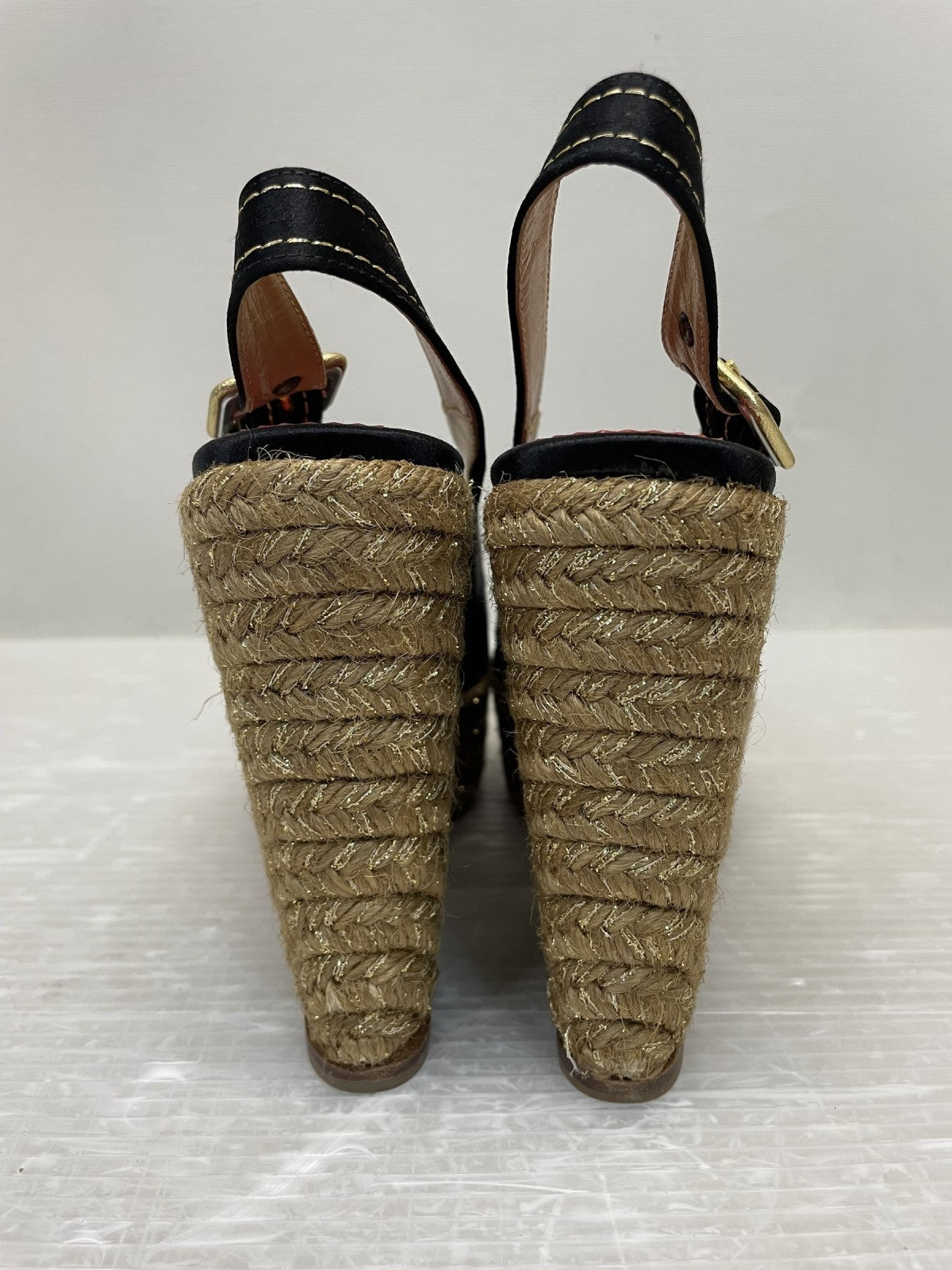 C.Louboutin MENORCA ウェッジソールサンダル 35 ブラック