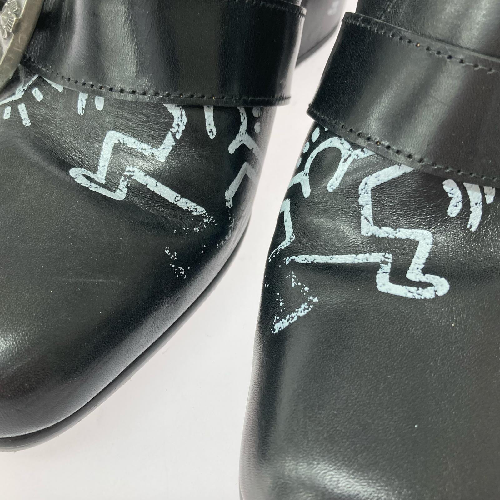 COACH×Keith Haring Western Moto Bootie ウエスタンブーツ US7.5(24.5cm程度)