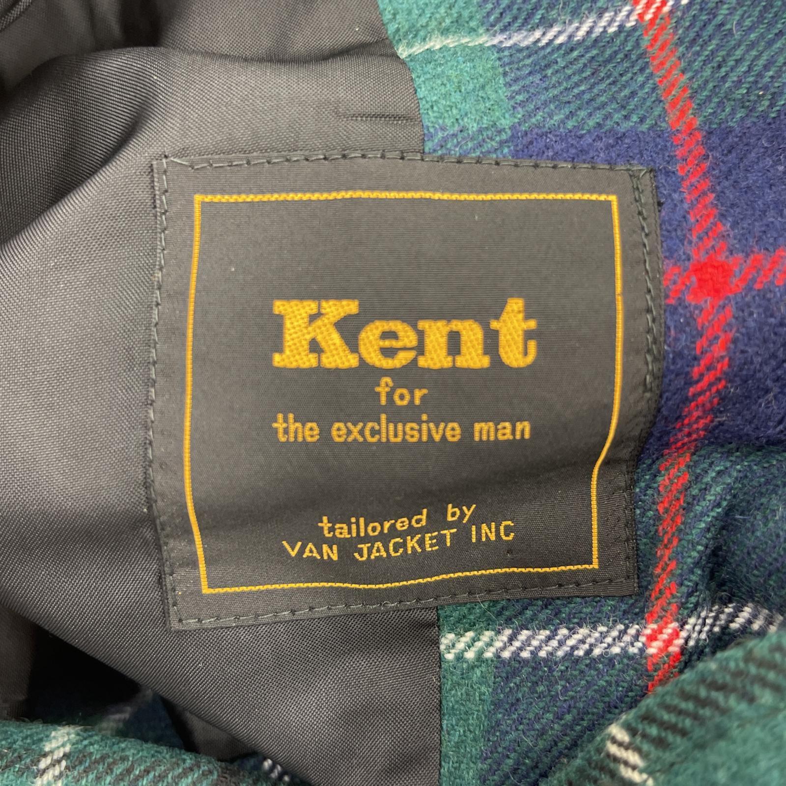 ジャケット 60s 段返り Kent exclusive ウールジャケット チェック柄 マルチカラー