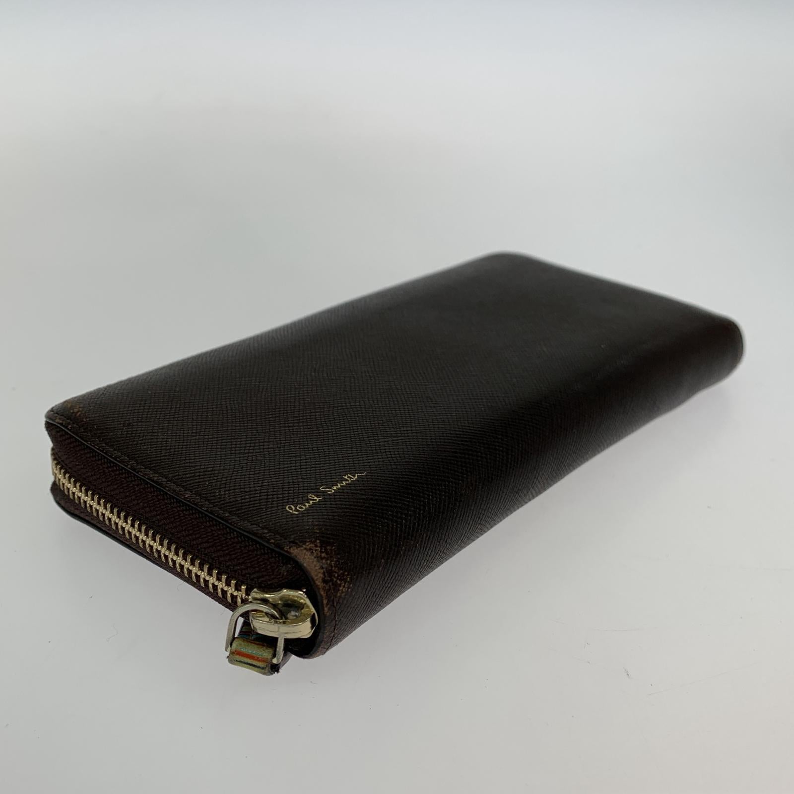 長財布 Paul Smith ラウンドファスナー 長財布 ブラウン