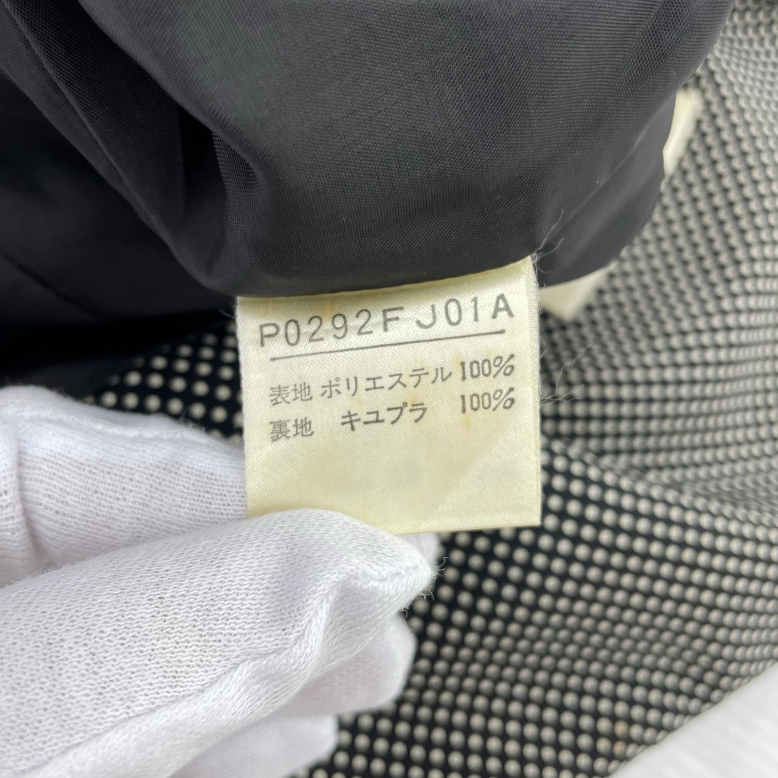 セットアップ ドット柄 パールボタン ブラック