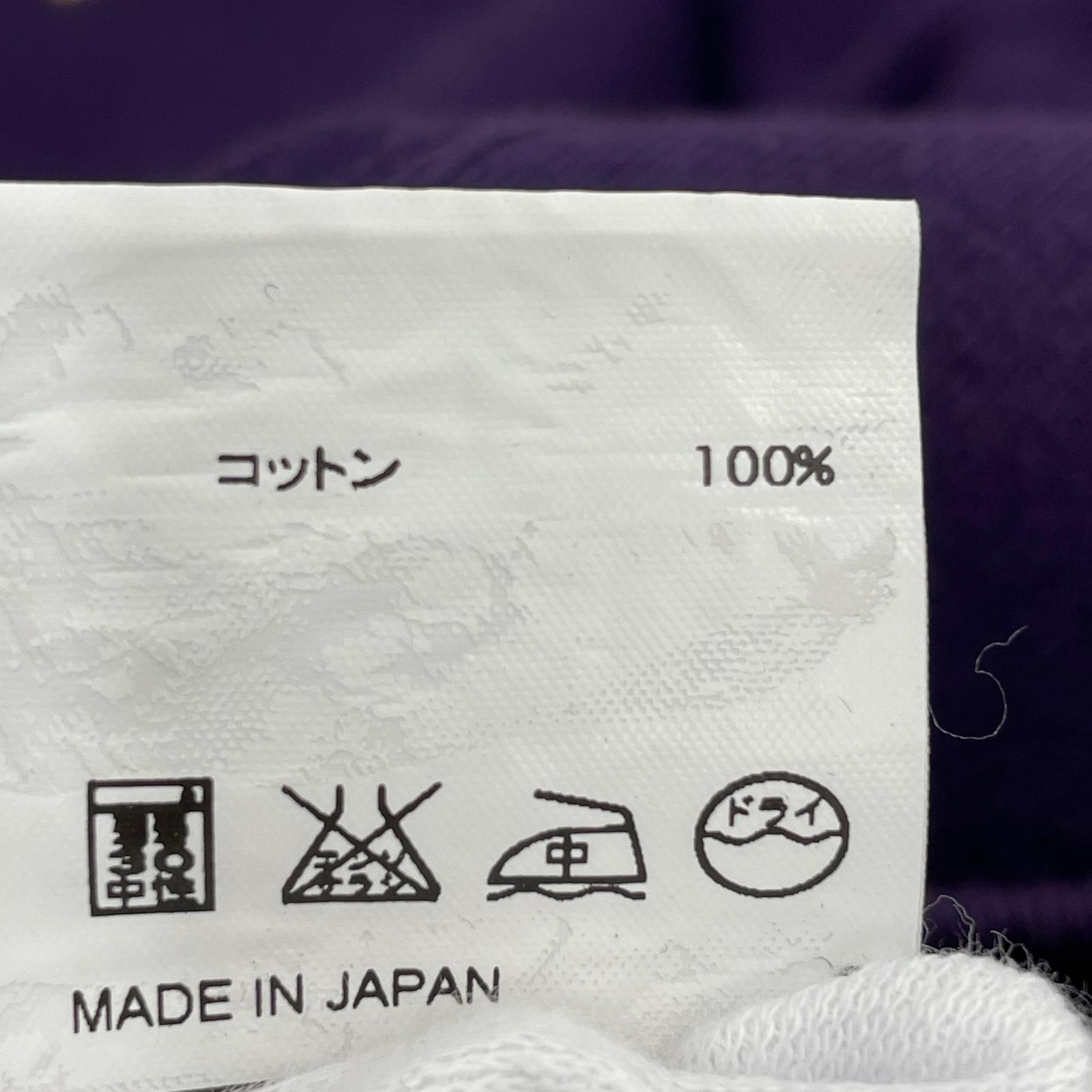 パーカー 裏起毛 ロゴワッペン 紫 M パープル