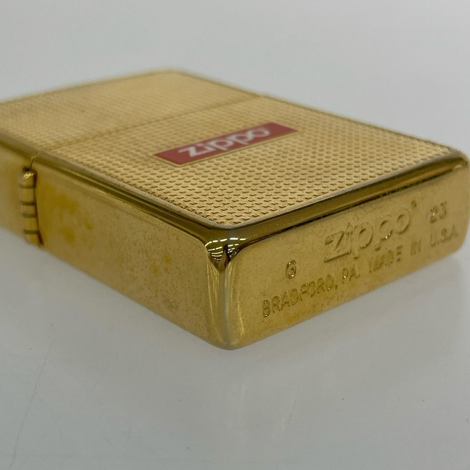 ライター Zippo/金 ゴールド