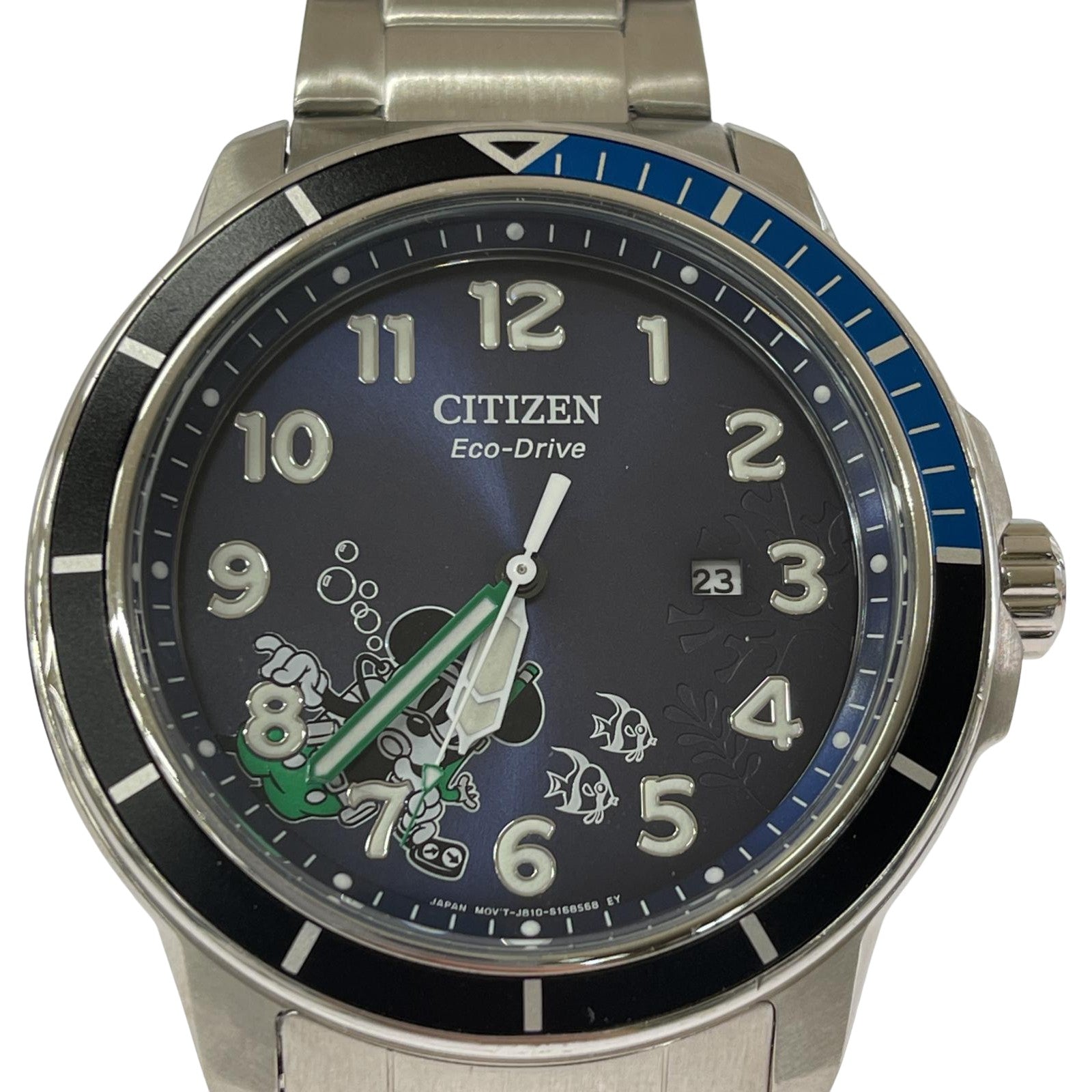腕時計 ×Disney Eco-Drive シルバー