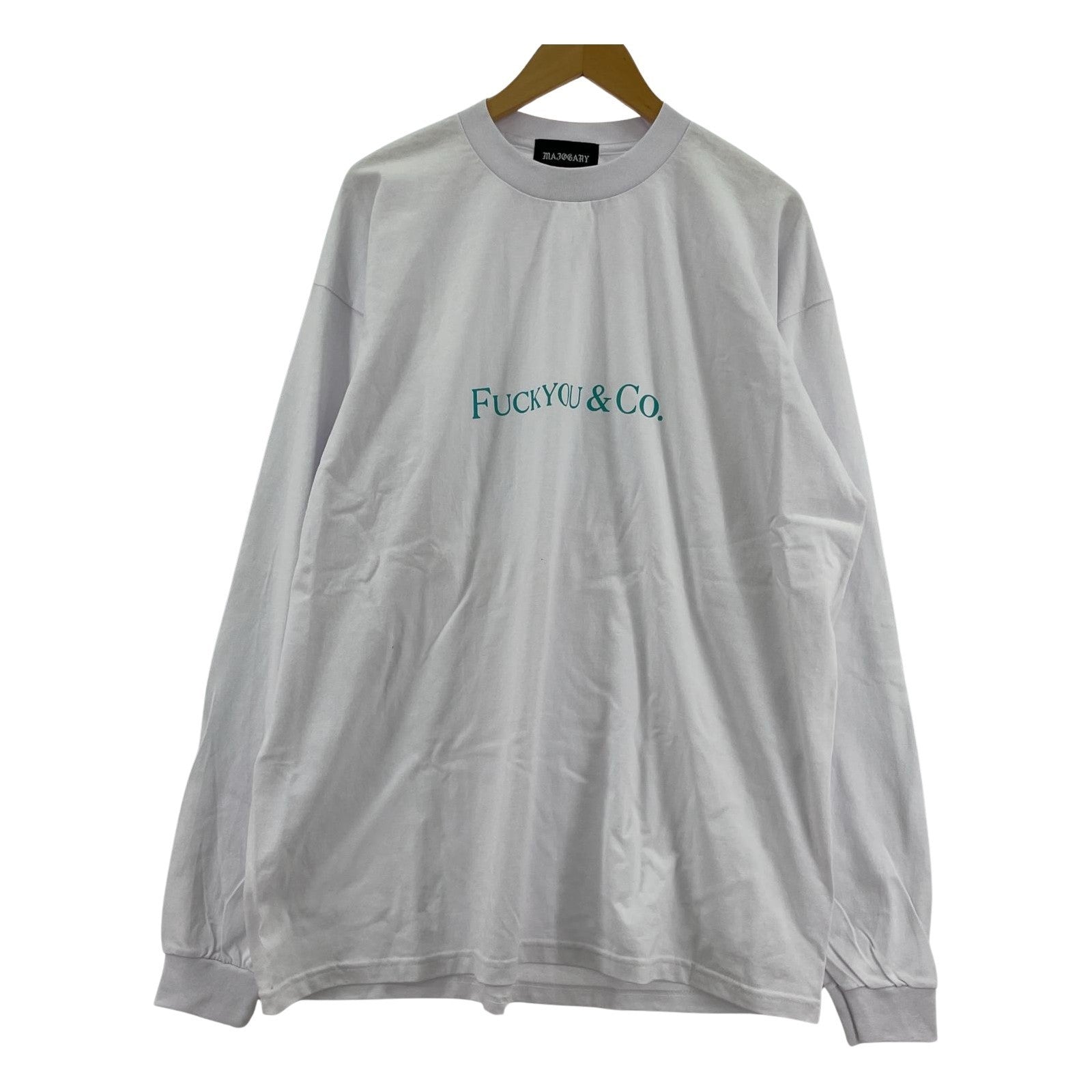 長袖Tシャツ ×PRO CLUB FuckYou&Co ホワイト ホワイト