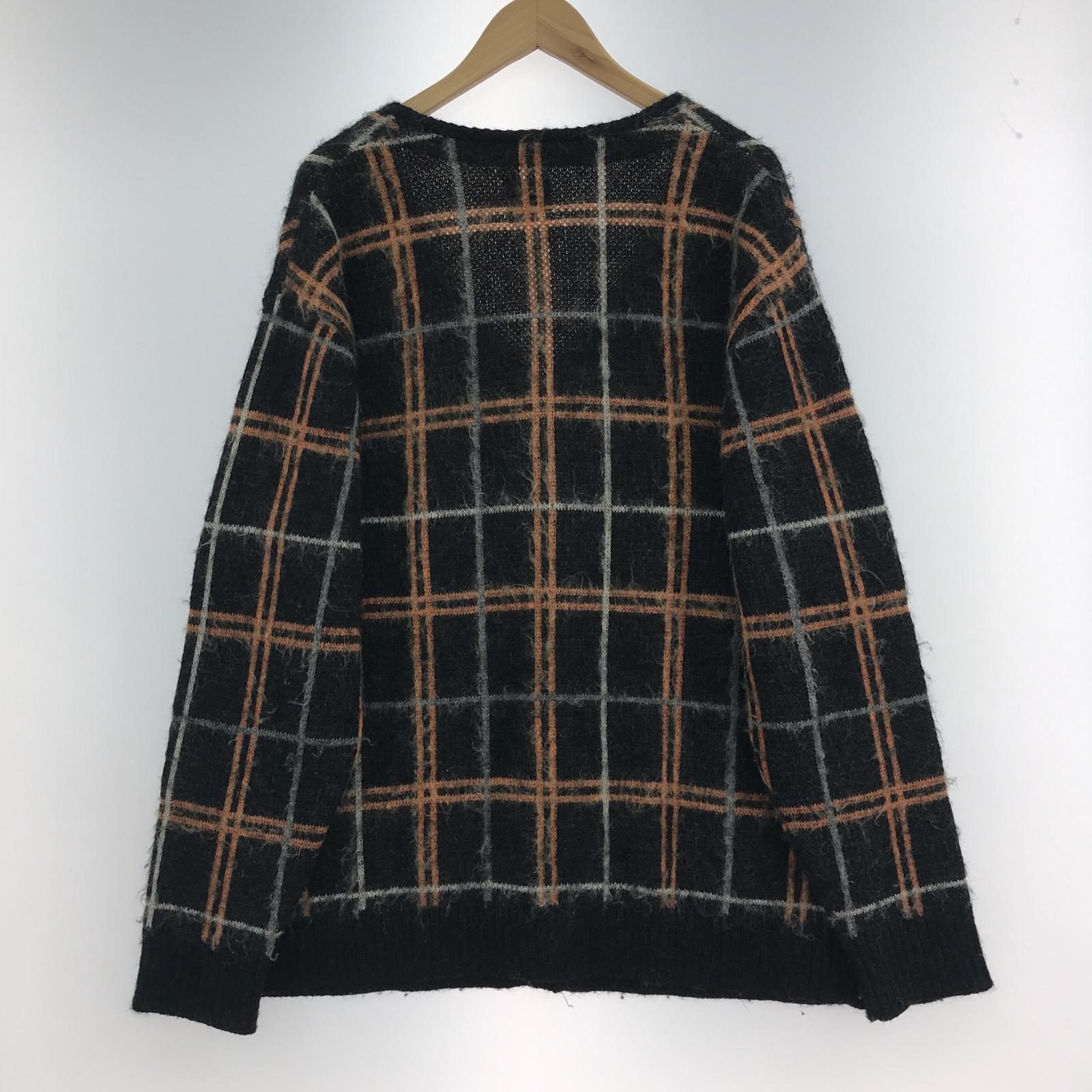 カーディガン ×LOFTMAN モヘア チェック L L