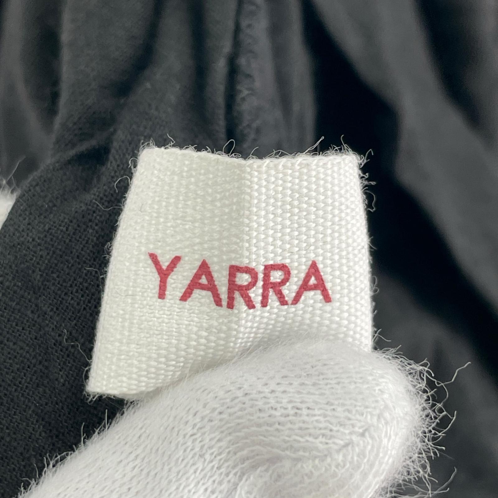 ワンピース YARRA クロスステッチ刺繍ワンピース ブラック