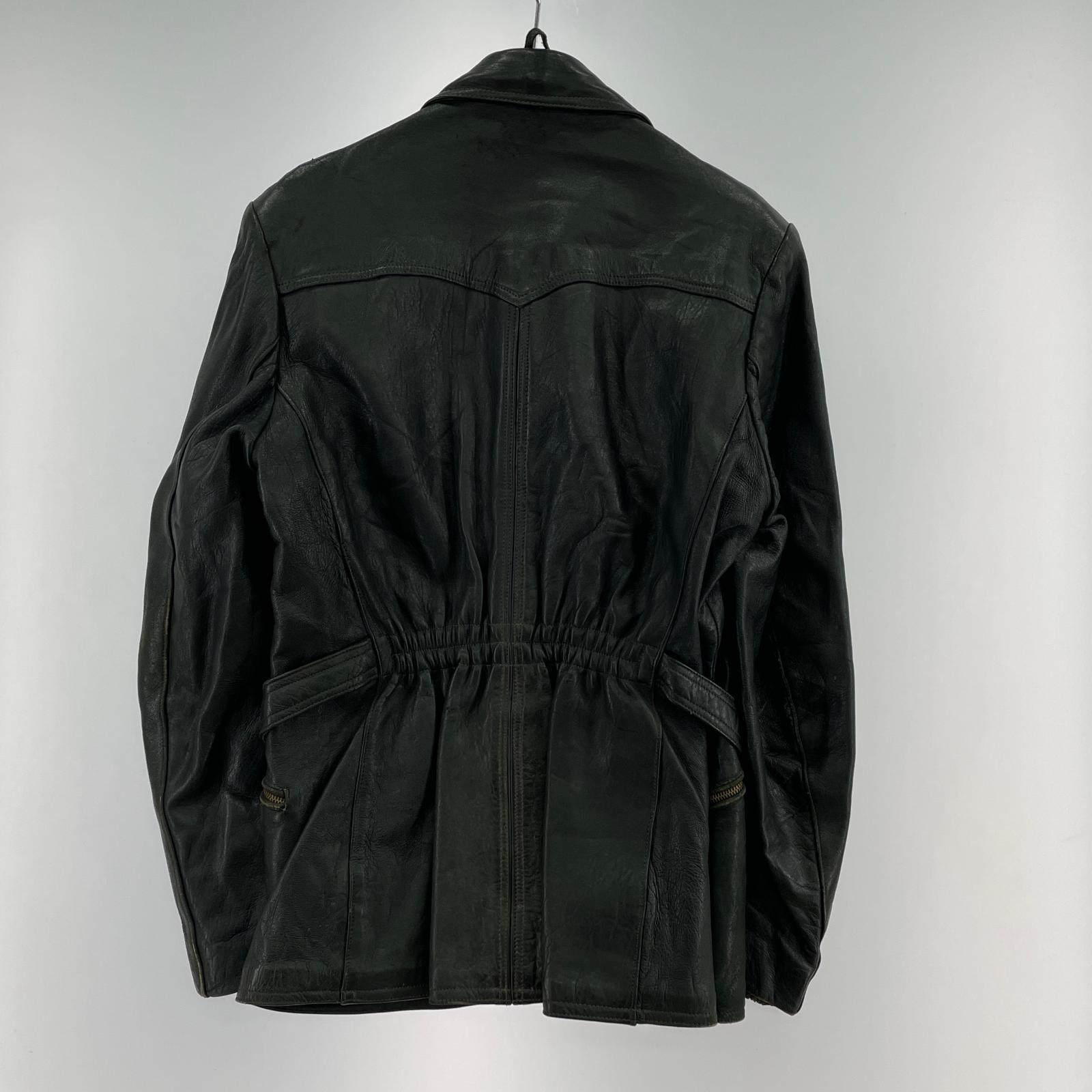 レザージャケット 70s頃 レザーコート ブラック