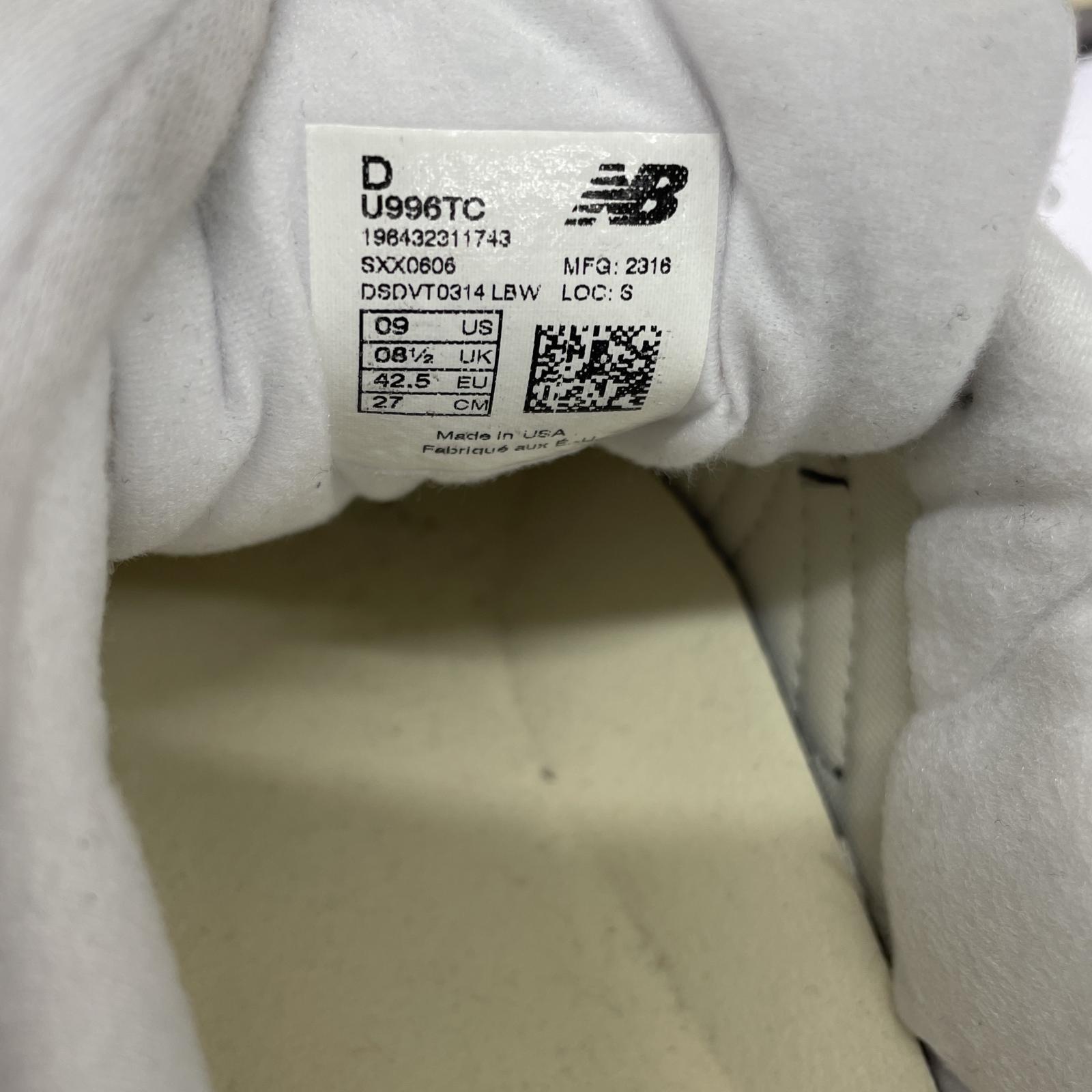スニーカー Made in USA 996 27.0cm 27cm (US9 UK8 1/2 EU44) ホワイト