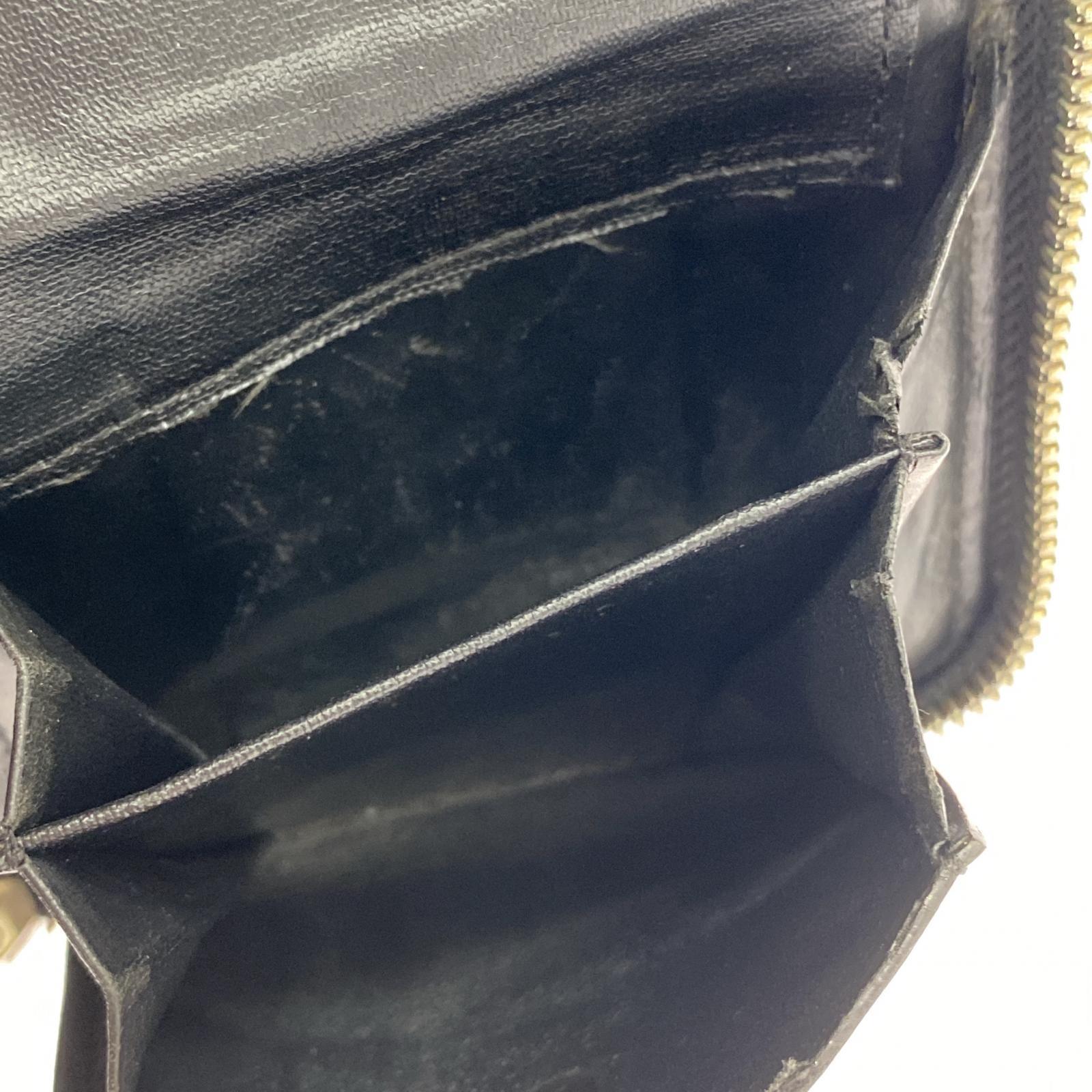 コンパクトウォレット discord Yohji Yamamoto ラウンドジップ ミドルウォレット ブラック ブラック