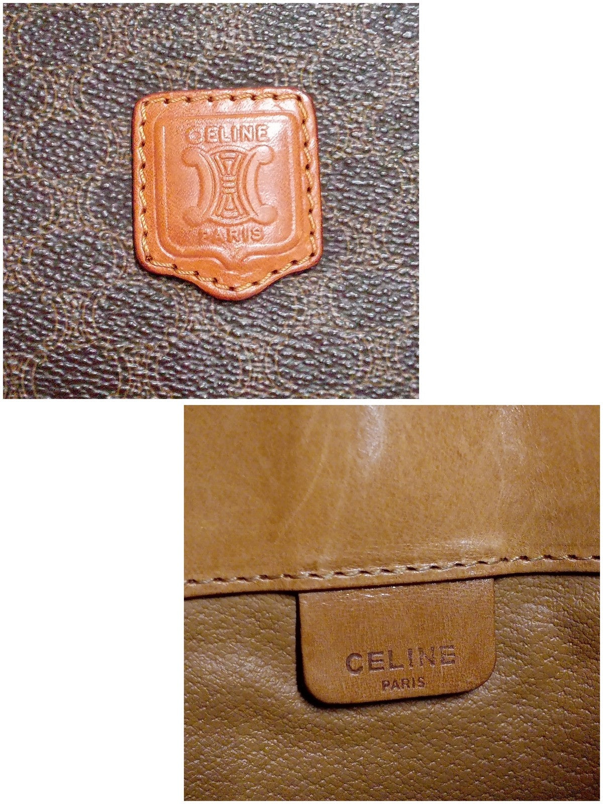CELINE マカダム柄 クラッチバッグ