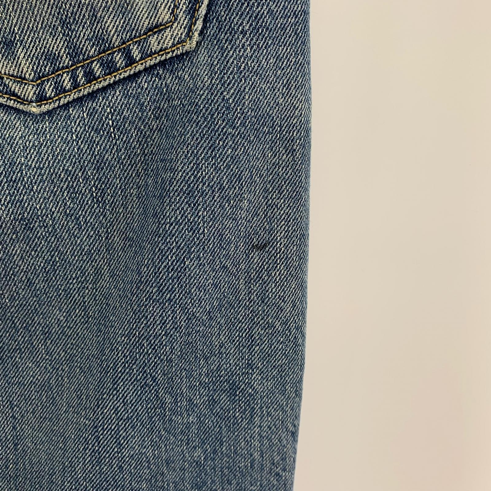 デニムパンツ 45RPM STUDIO ボタンフライ サックス L ブルー
