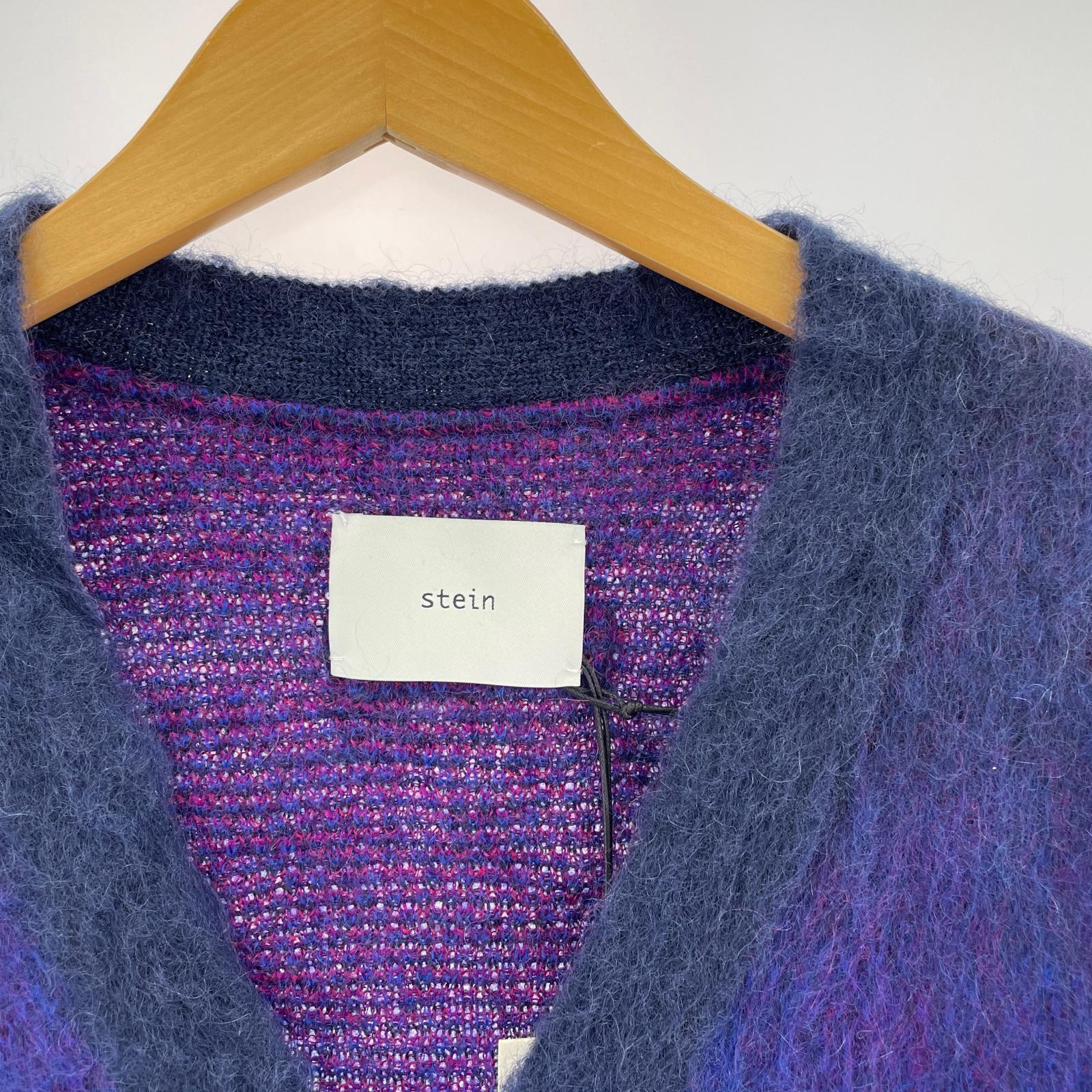 カーディガン GRADATION MOHAIR CARDIGAN M パープル M