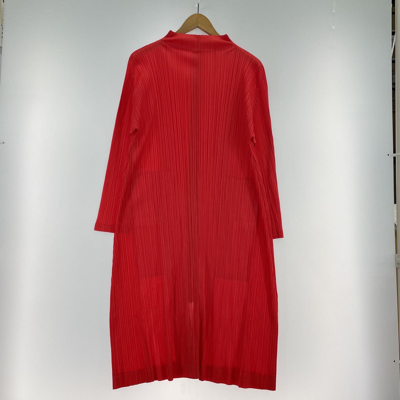 ワンピース PLEATS PLEASE ZIPコート 3 オレンジ 3 オレンジ