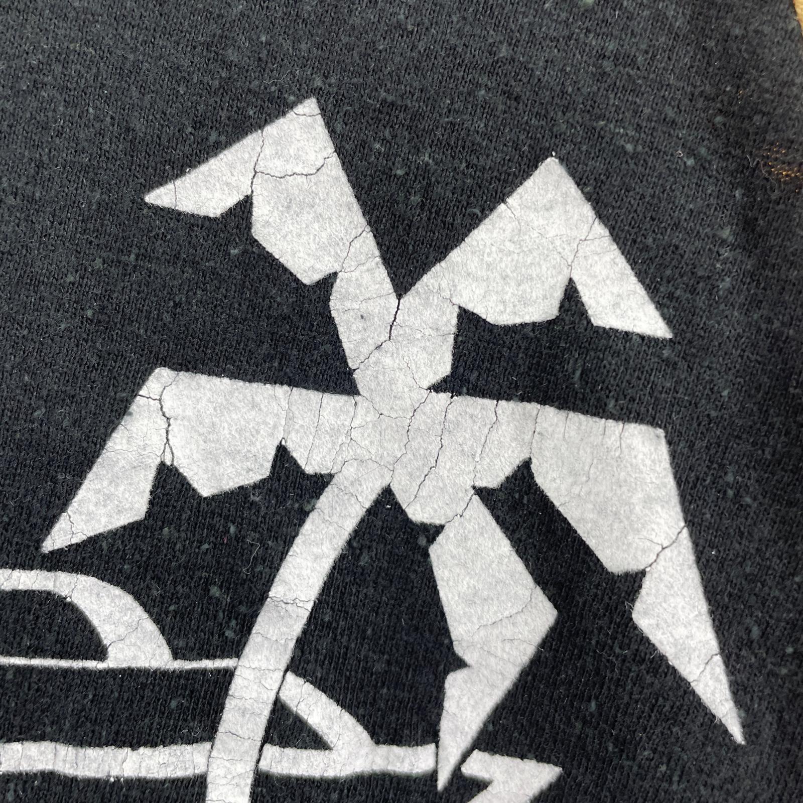 長袖Tシャツ Runaway ラグラン 黒 黄 L