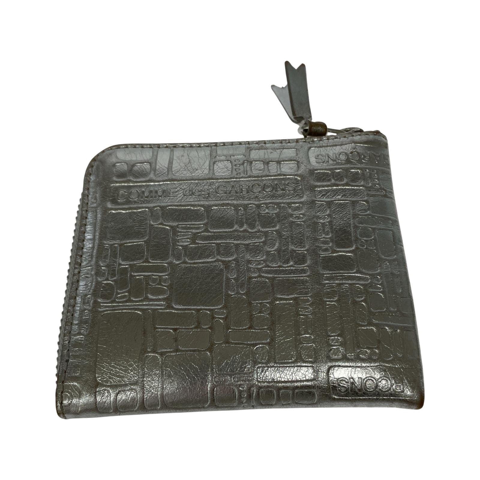 コンパクトウォレット Wallet COMME des GARCONS EMBOSSED LOGOTYPE ミニウォレット SA3100EG シルバー