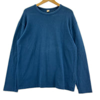長袖Tシャツ 無地 紺 40