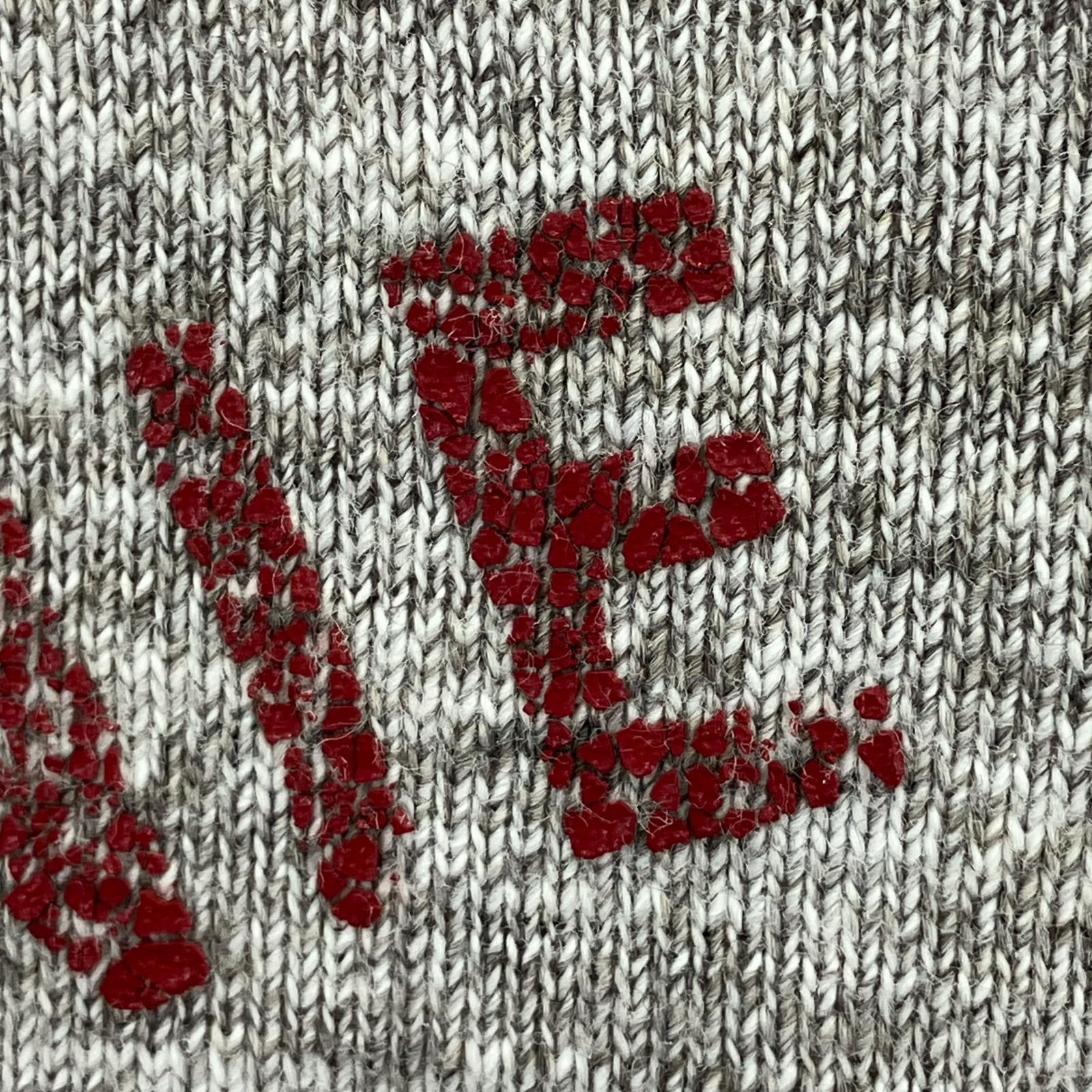長袖Tシャツ 霜降り フェルト グレー L L グレー