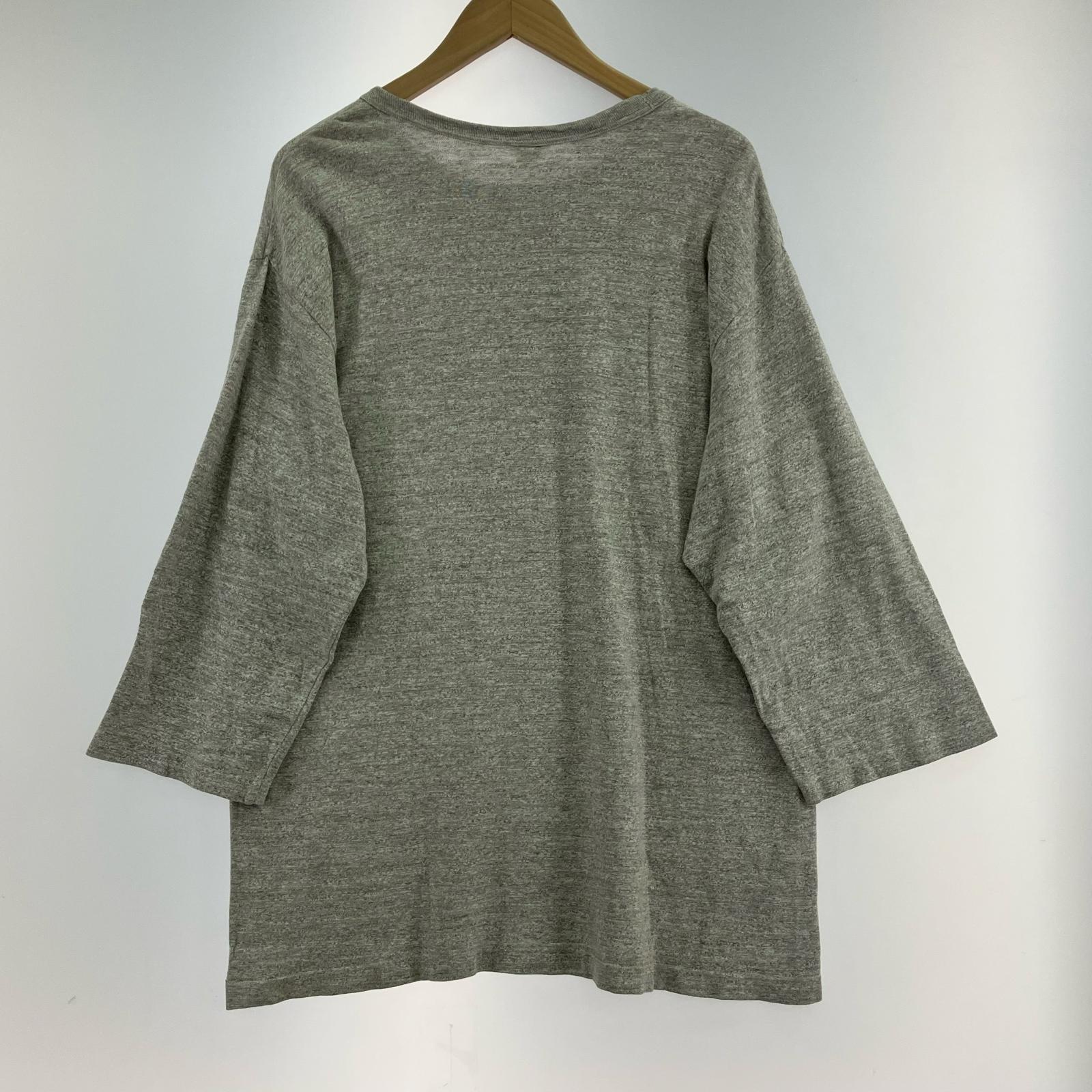 長袖Tシャツ 霜降り フェルト グレー L L グレー