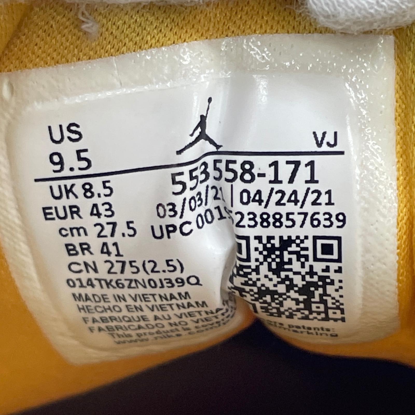 スニーカー AIR JORDAN 1 LOW イエロー 27.5㎝ 27.5cm (US9 1/2 UK9 EU45)