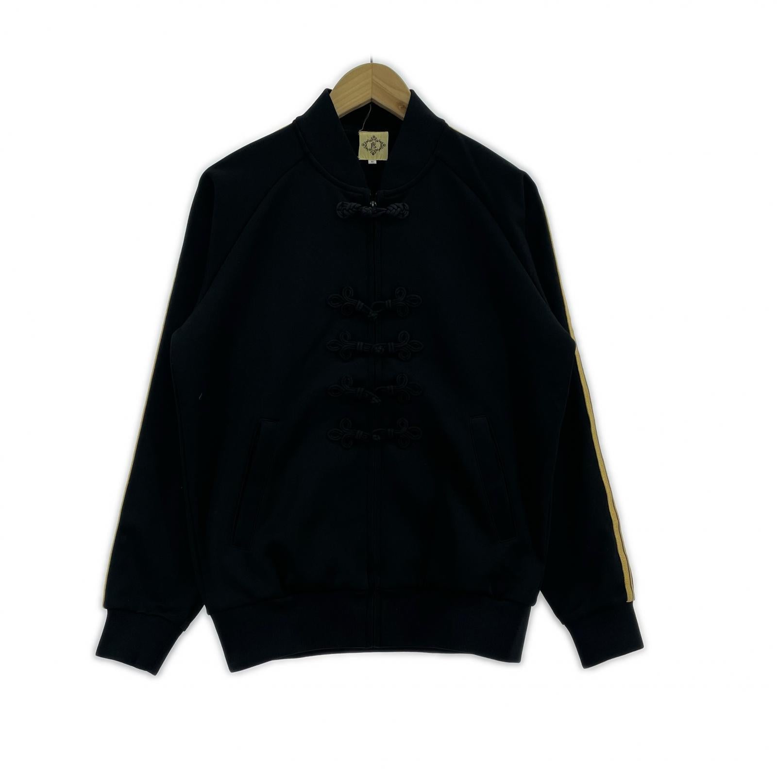 ジャケット B.E. BEAMS チャイナトラックジャケット 黒 (M) M ブラック